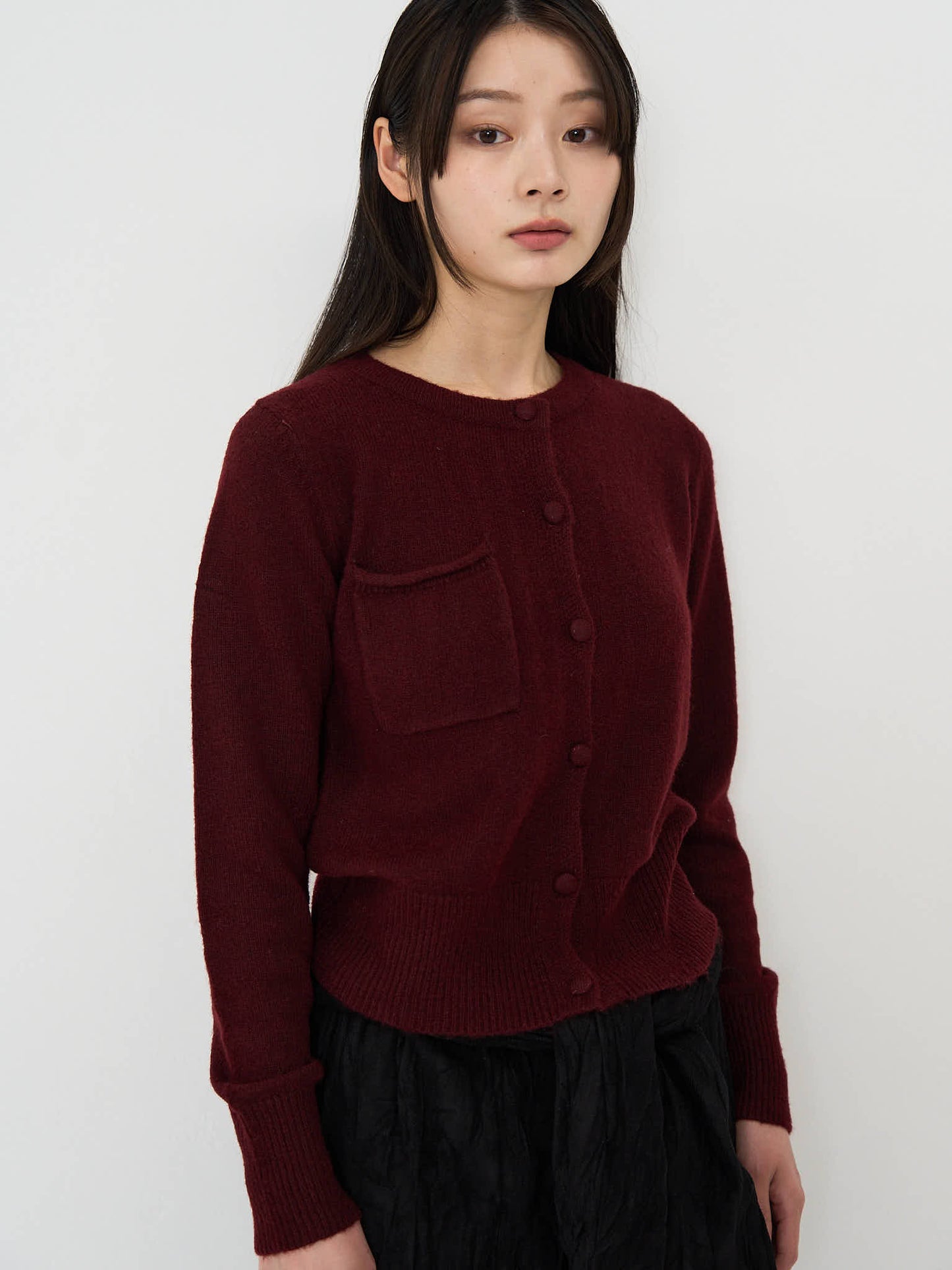 wooly button cardigan