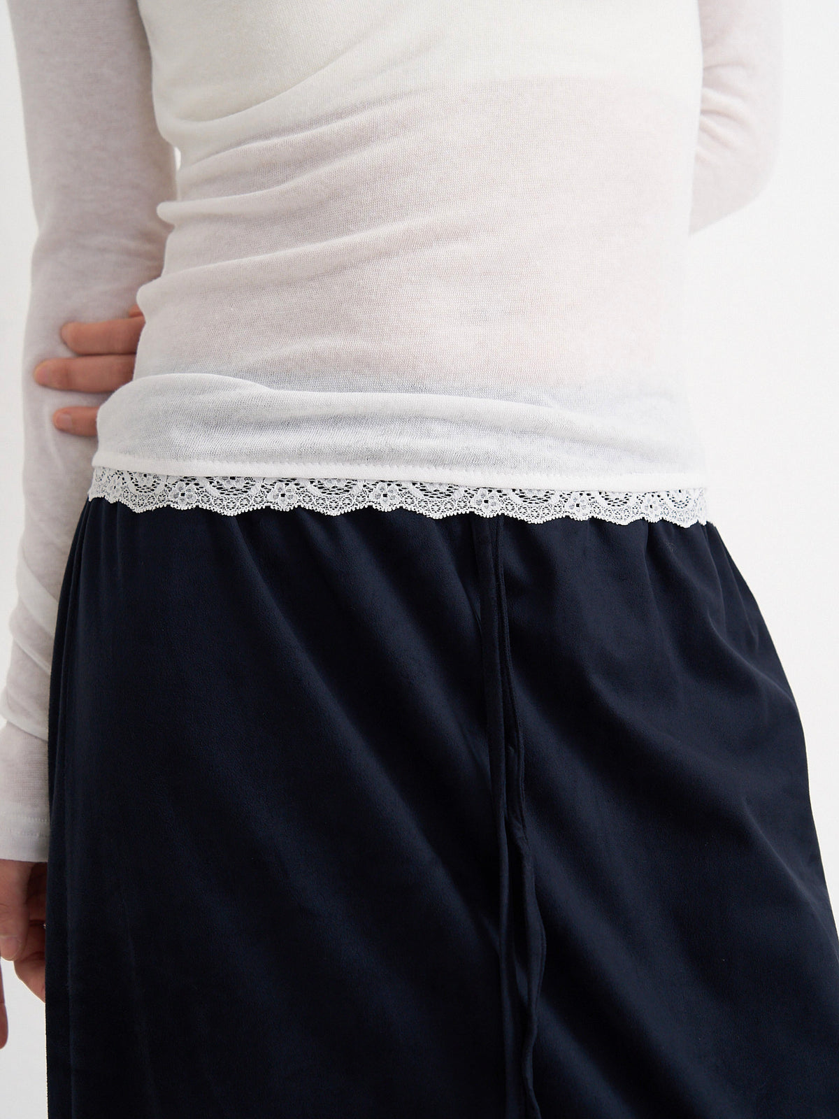 suede color skirt