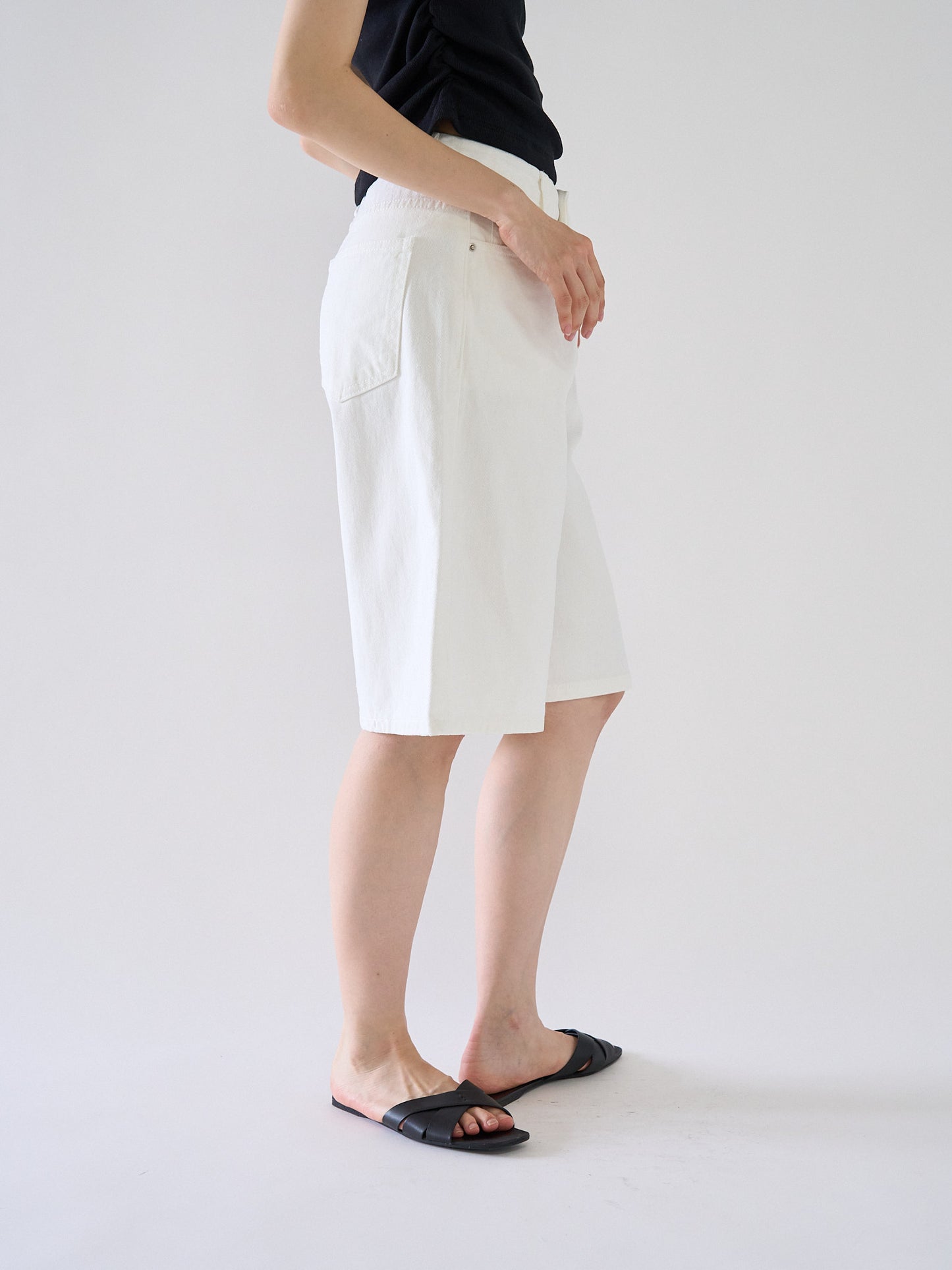 loose cotton half pants
