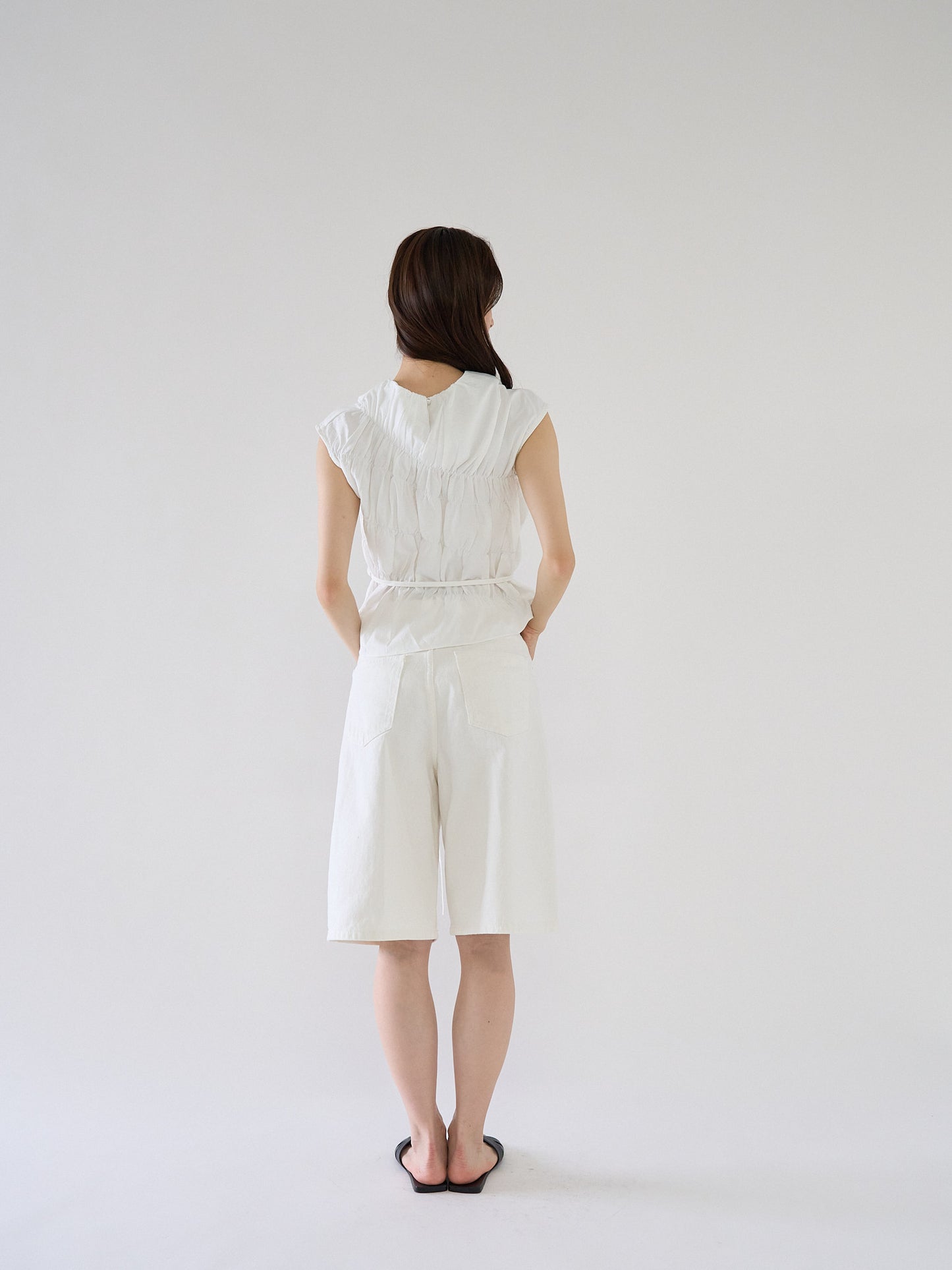 loose cotton half pants