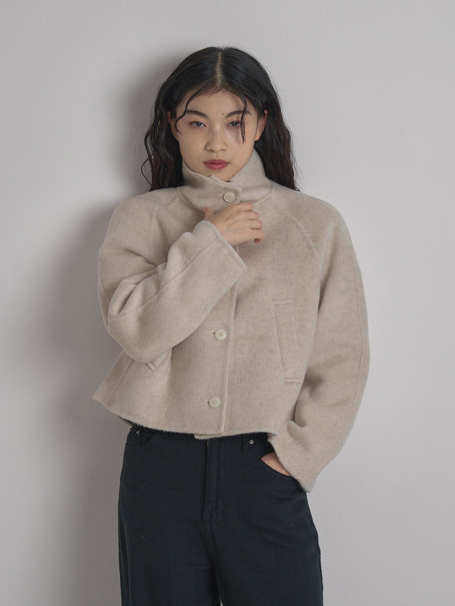 wool short jacket