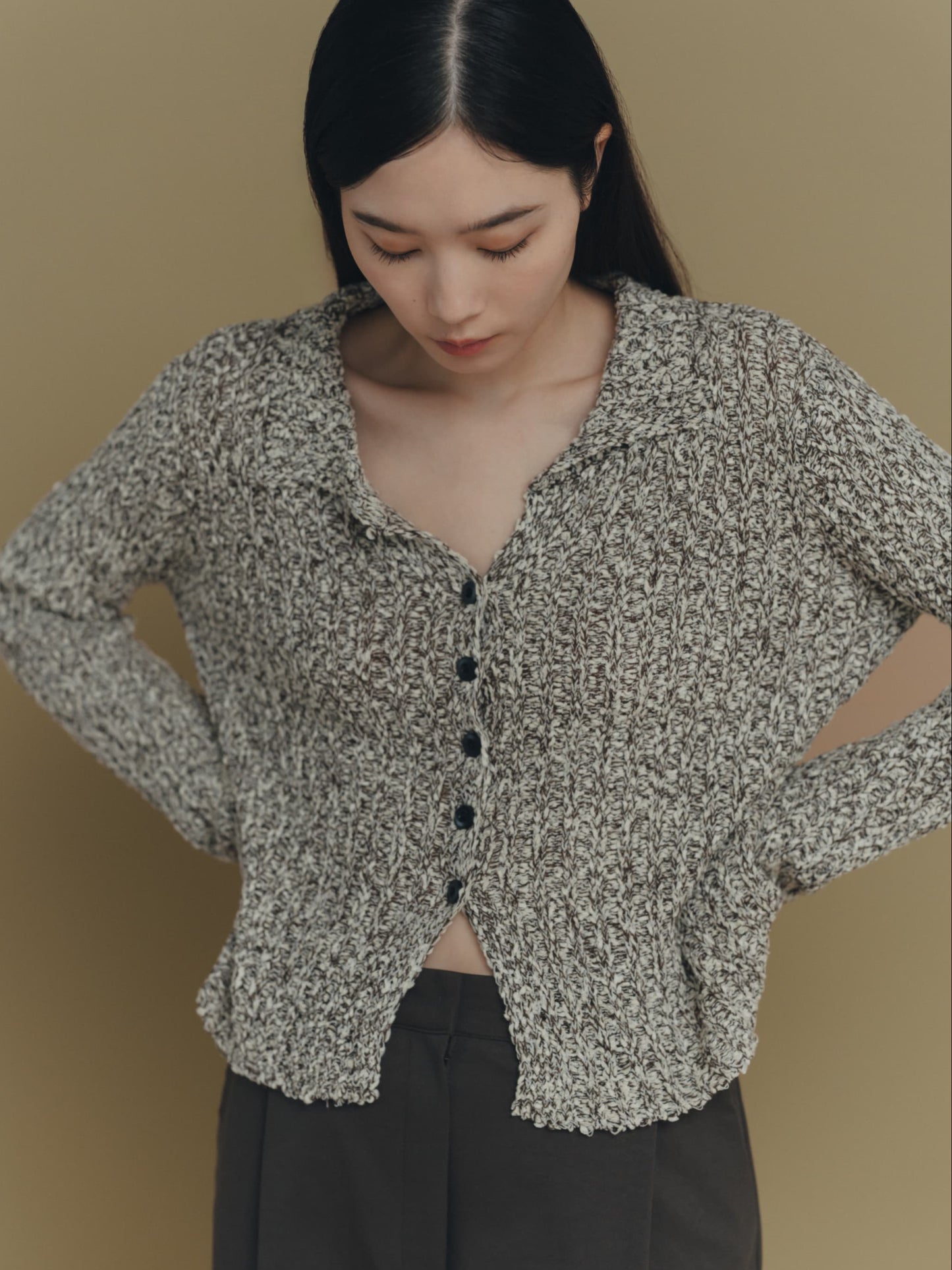 chunky knit cardigan