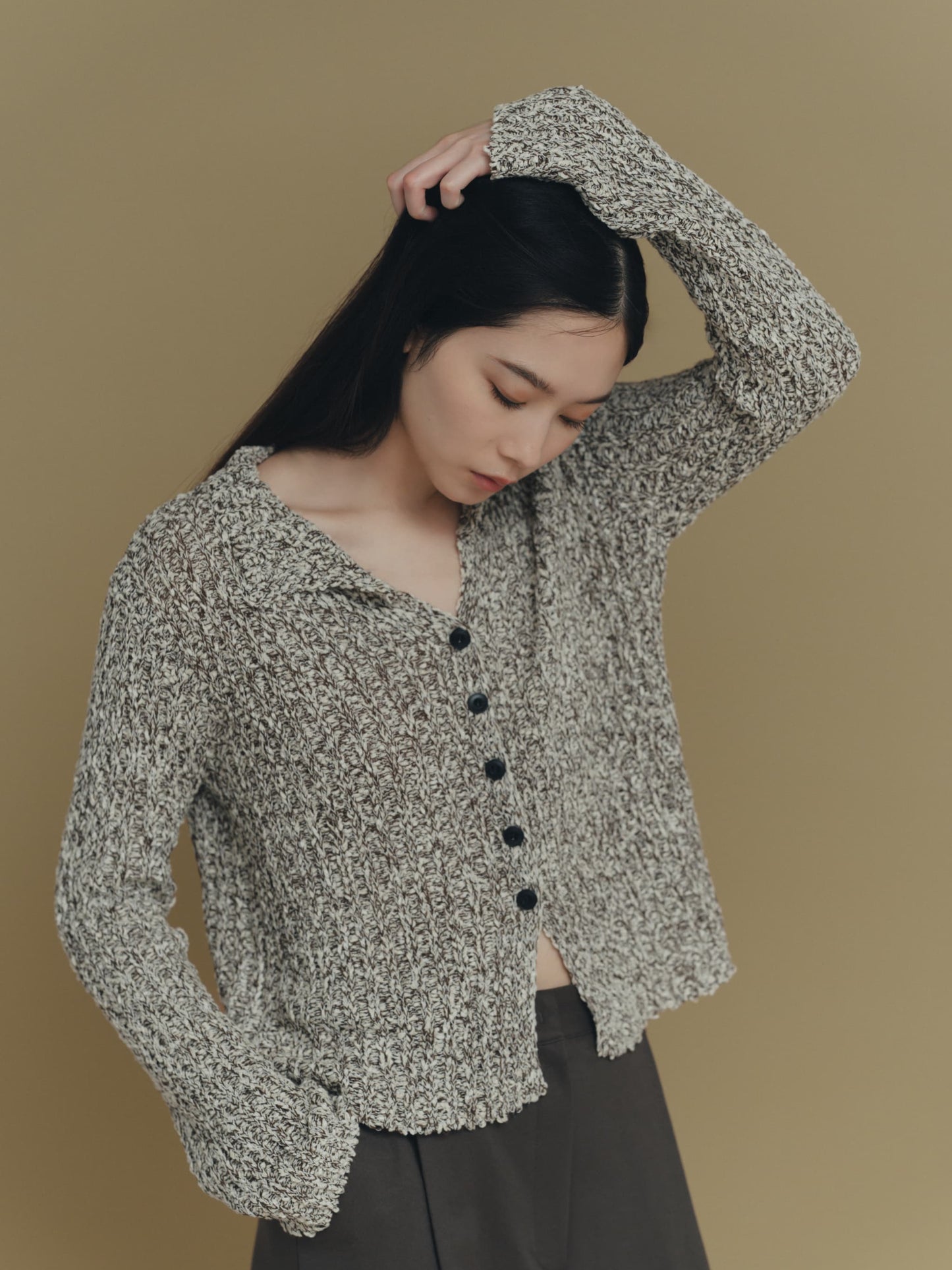 chunky knit cardigan