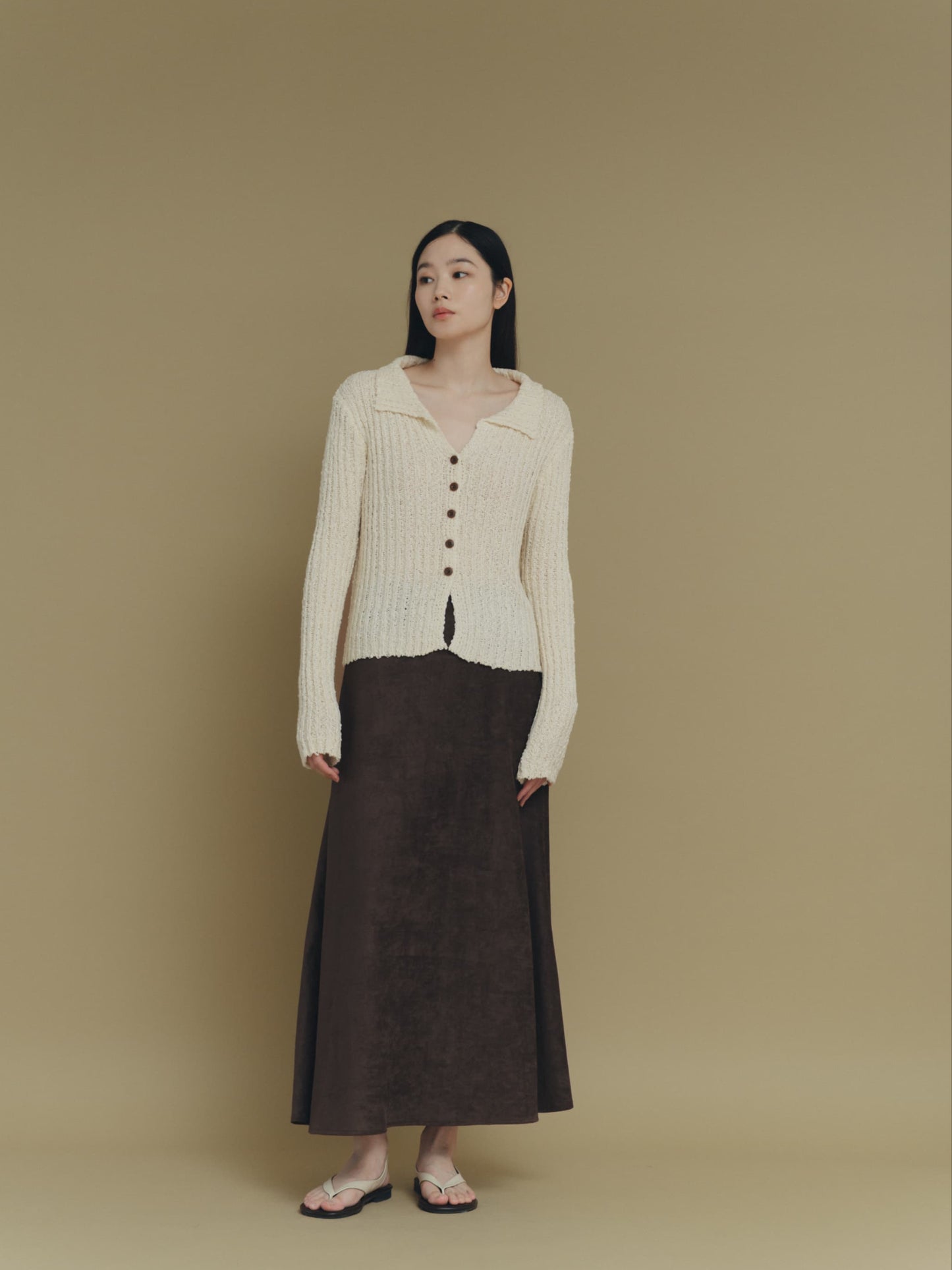 chunky knit cardigan