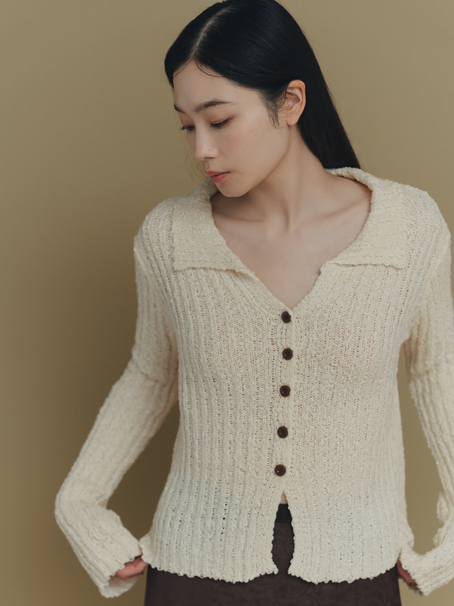 chunky knit cardigan
