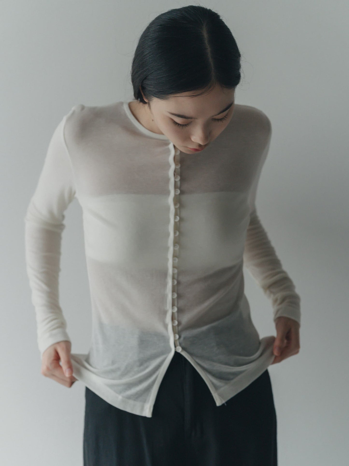 button cardigan