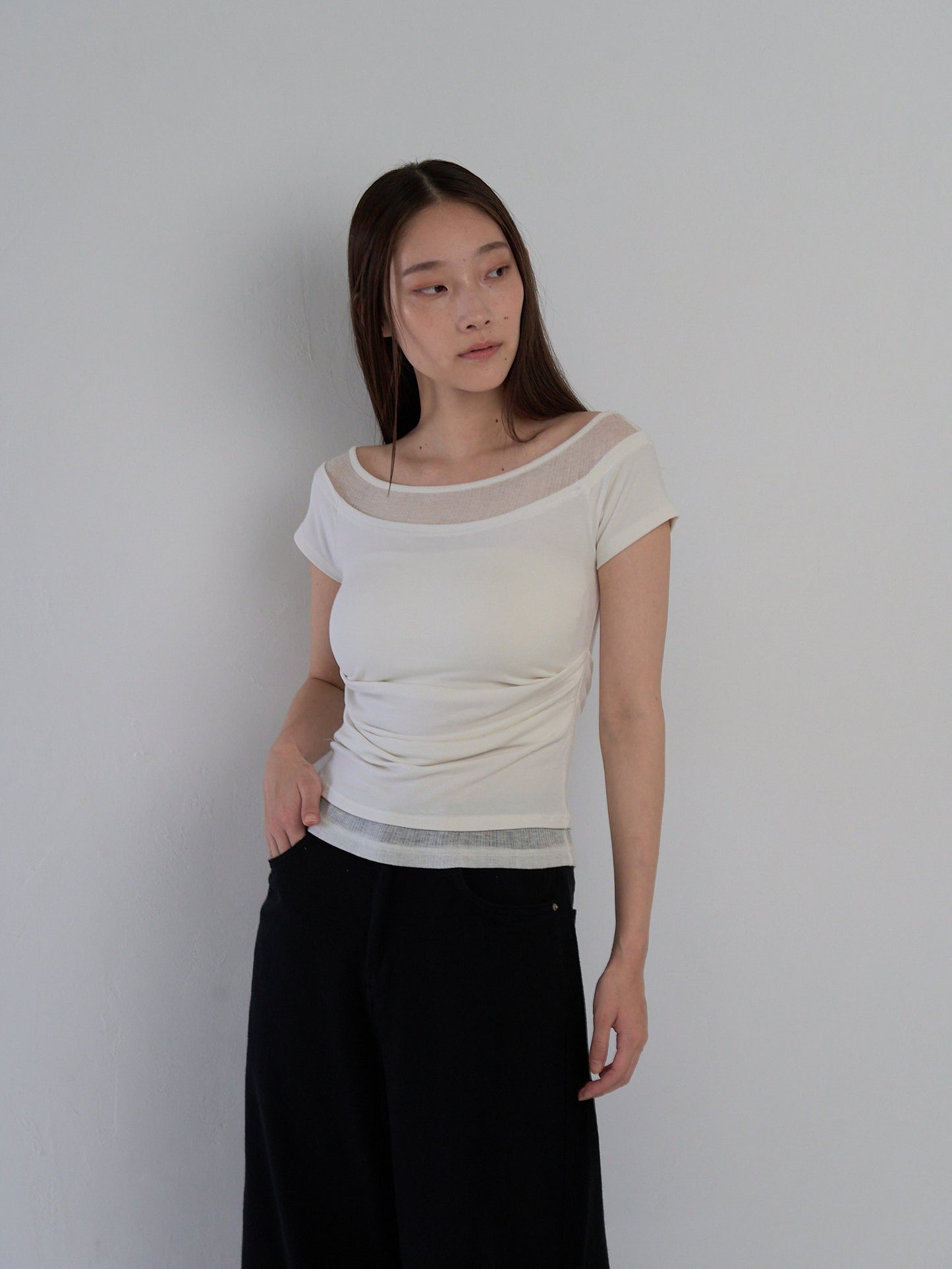 two tone layered T
