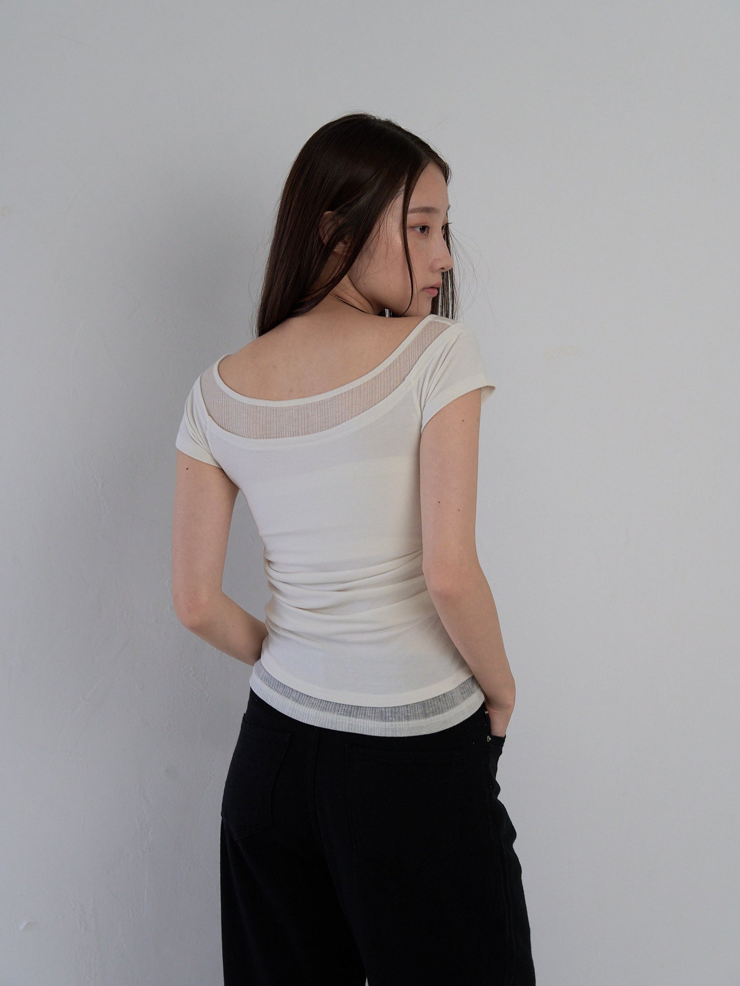 two tone layered T