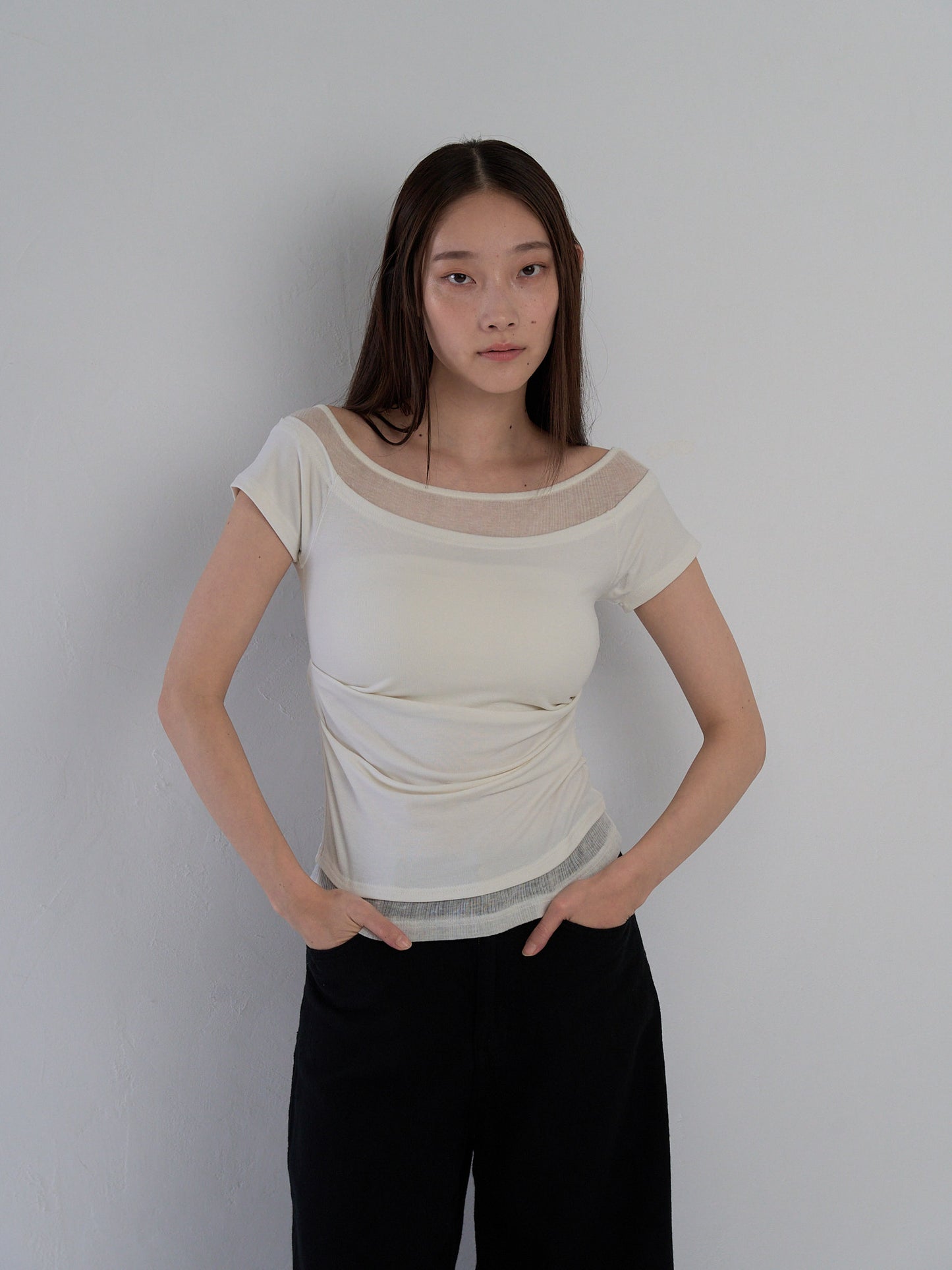 two tone layered T