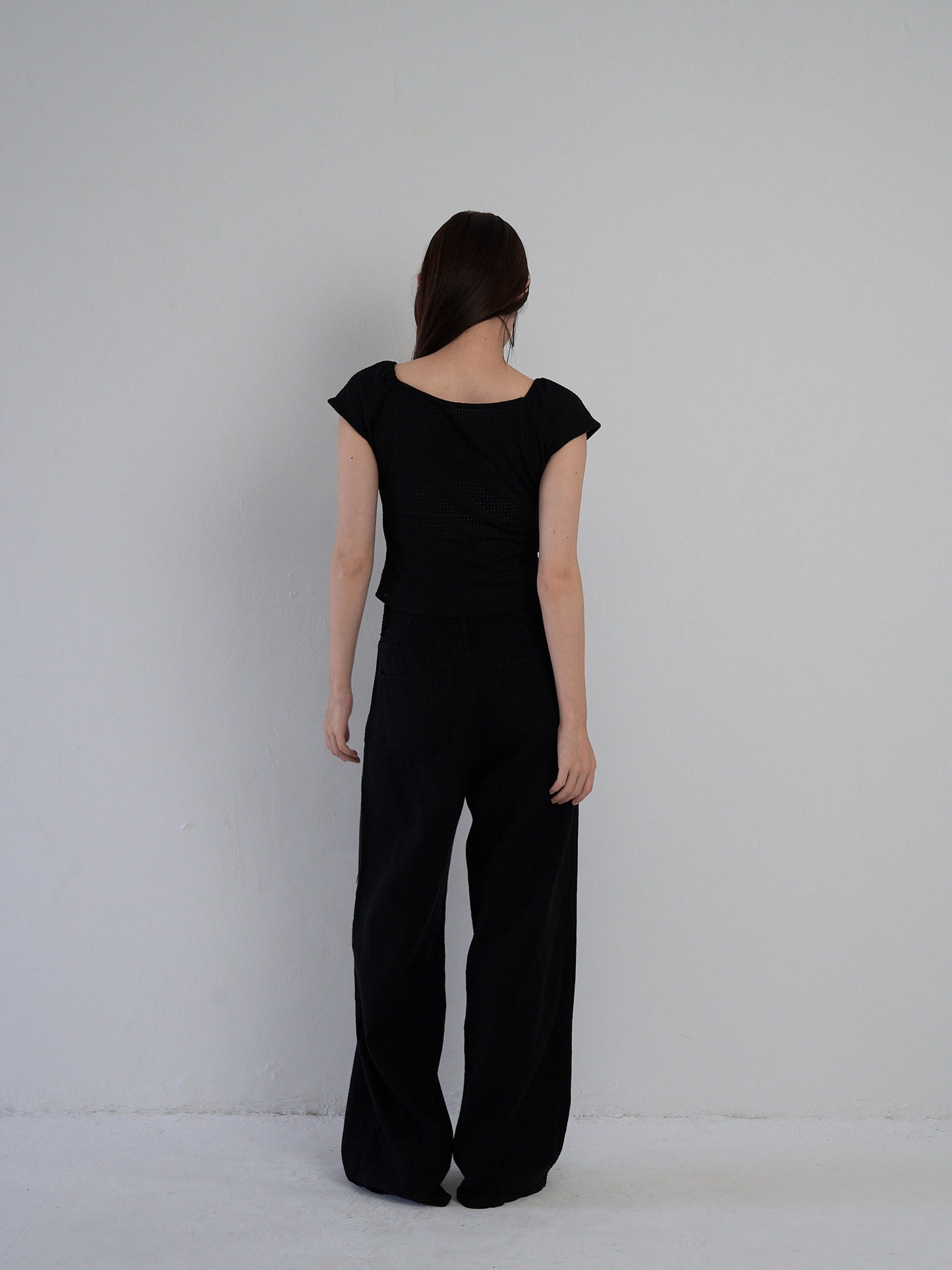 frill waffle knit