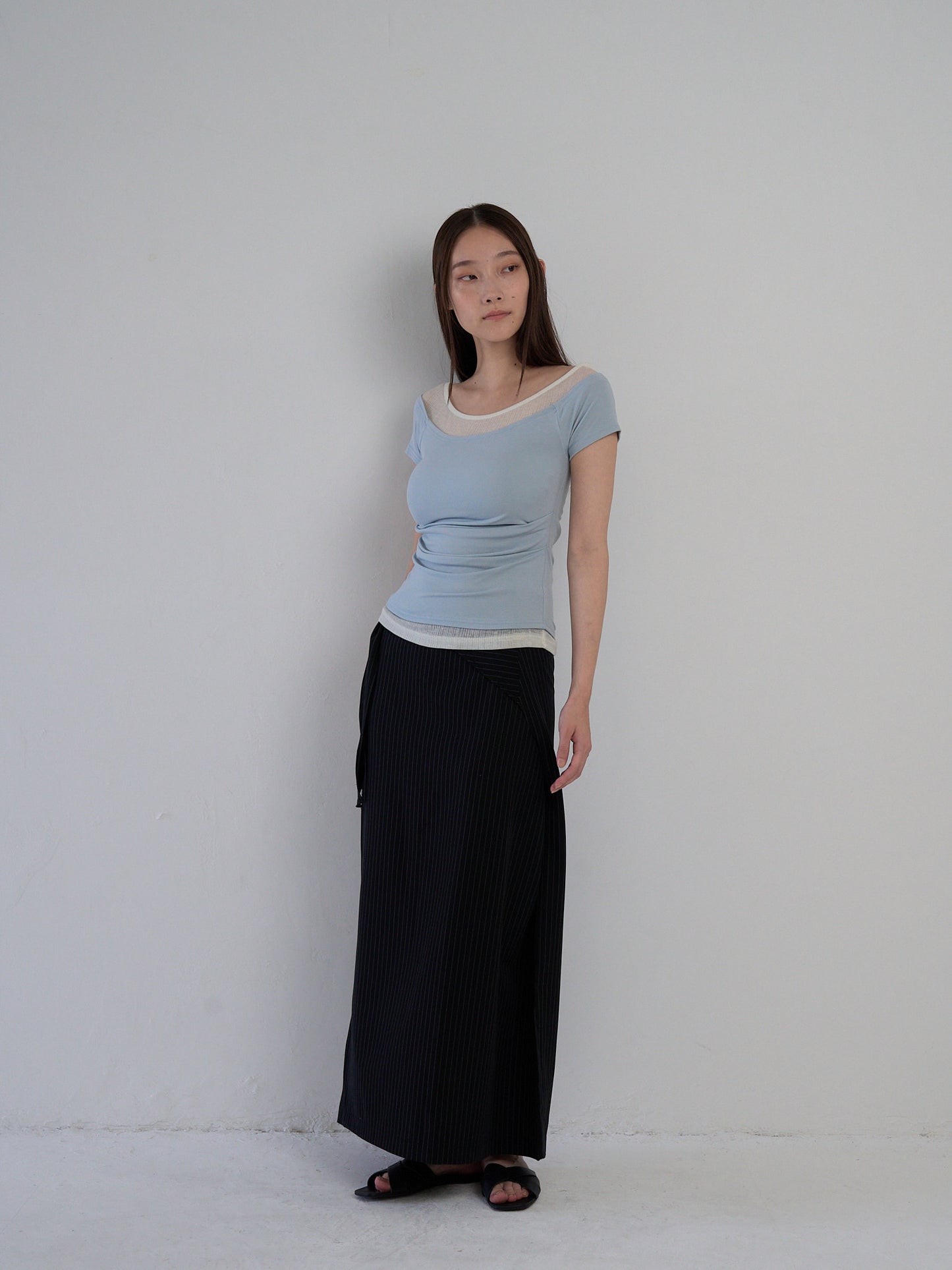 drape wrap skirt
