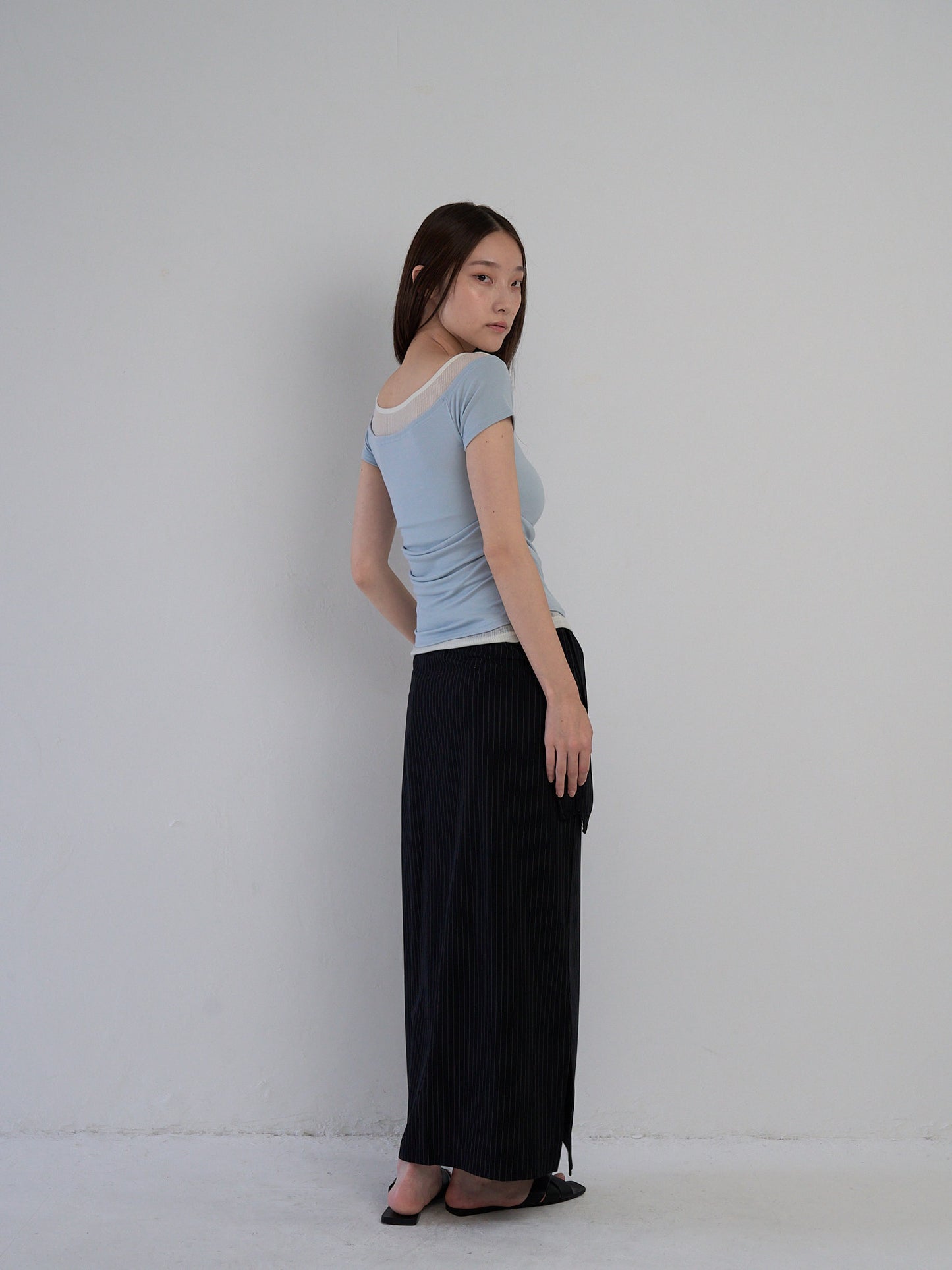 drape wrap skirt