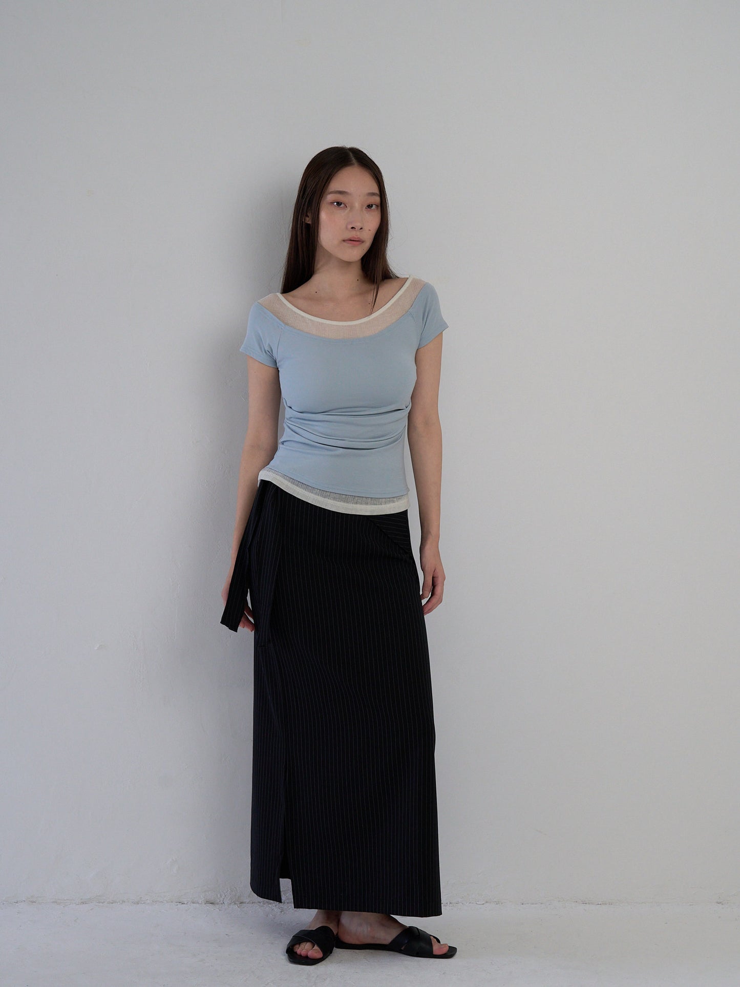 drape wrap skirt