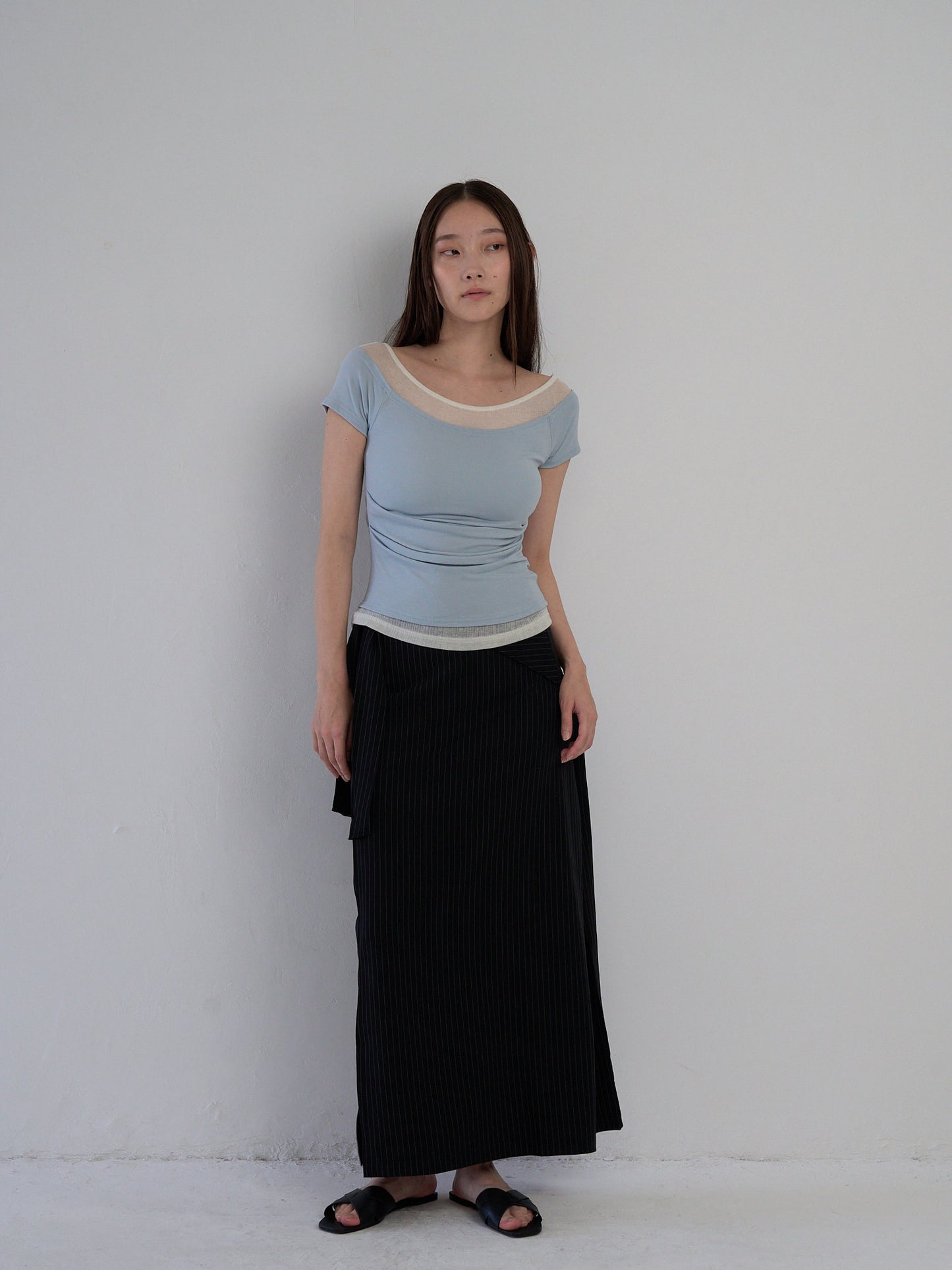 drape wrap skirt