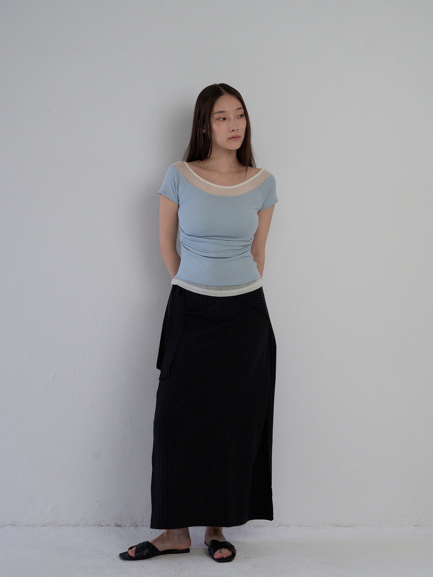 two tone layered T