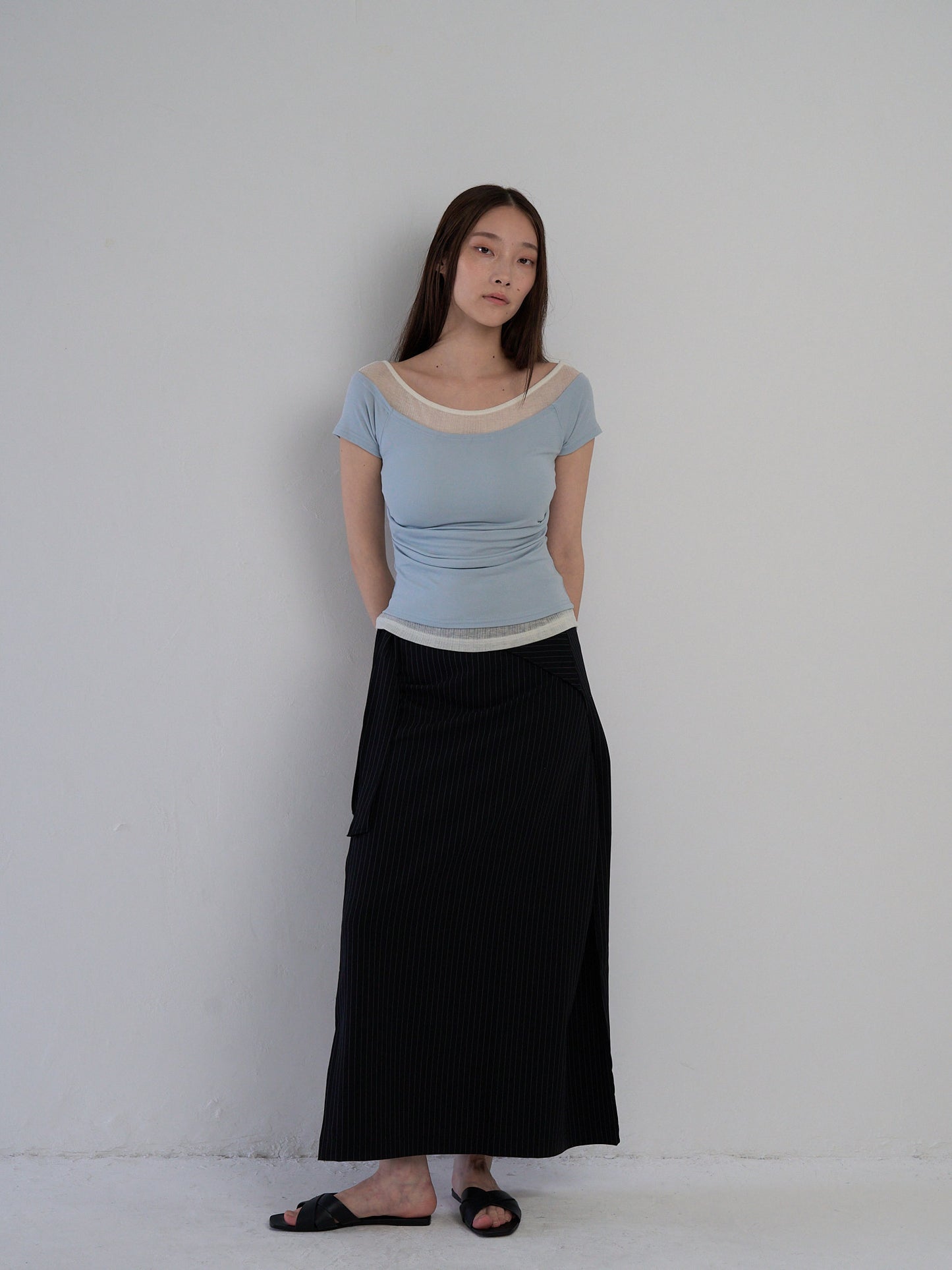 drape wrap skirt