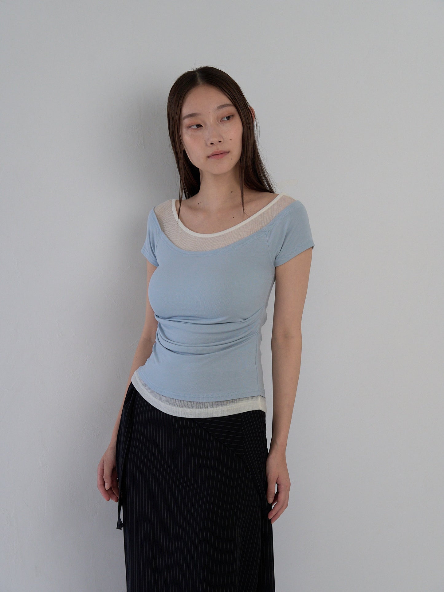 two tone layered T