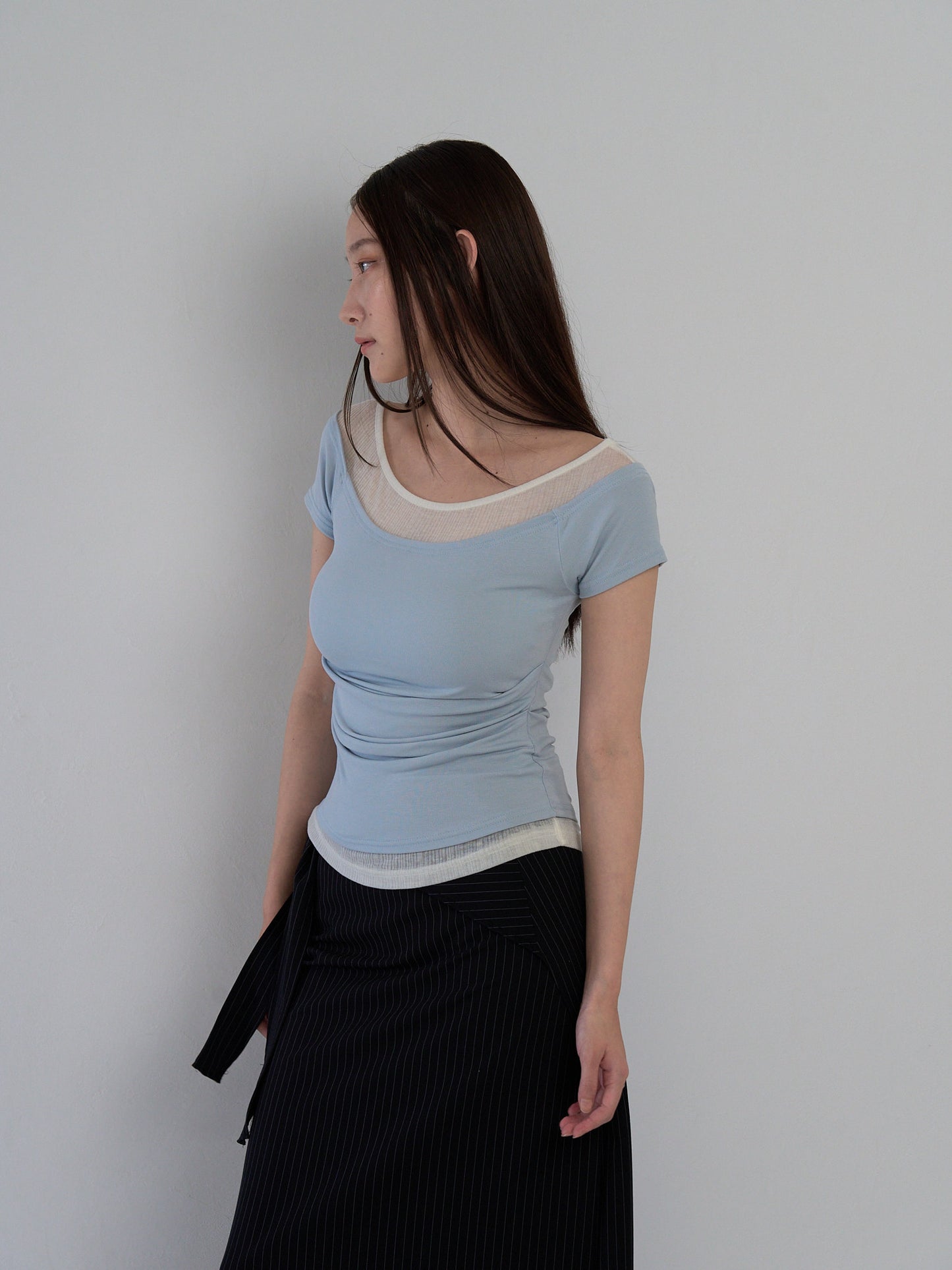 two tone layered T