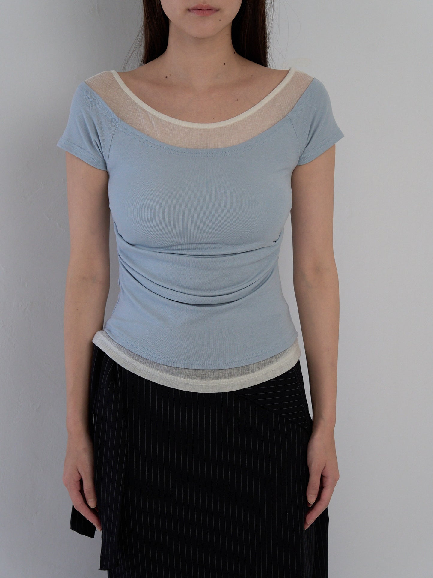 two tone layered T