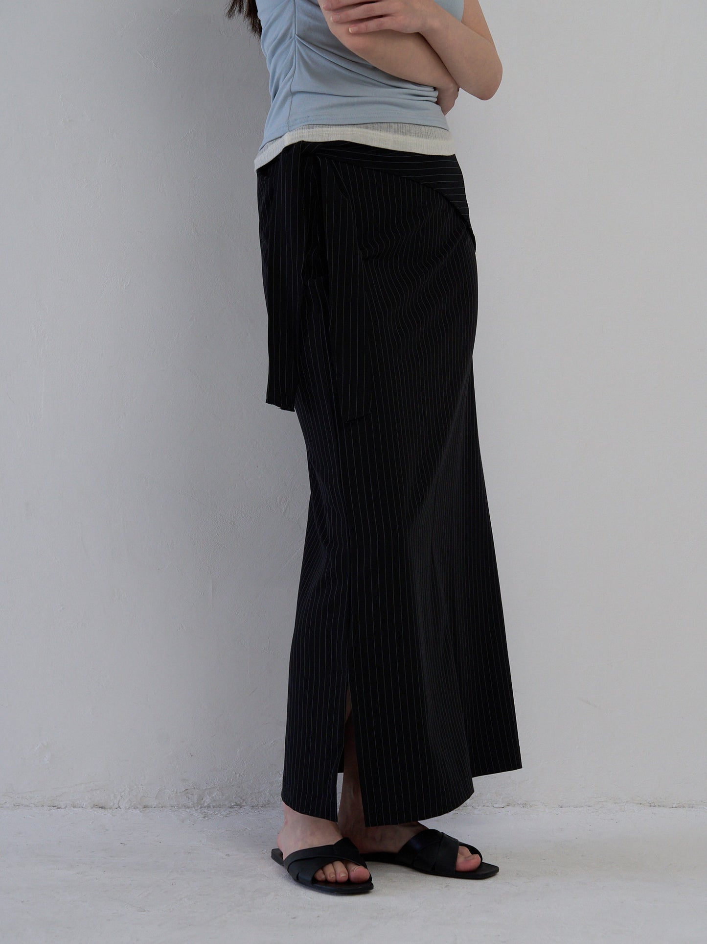 drape wrap skirt