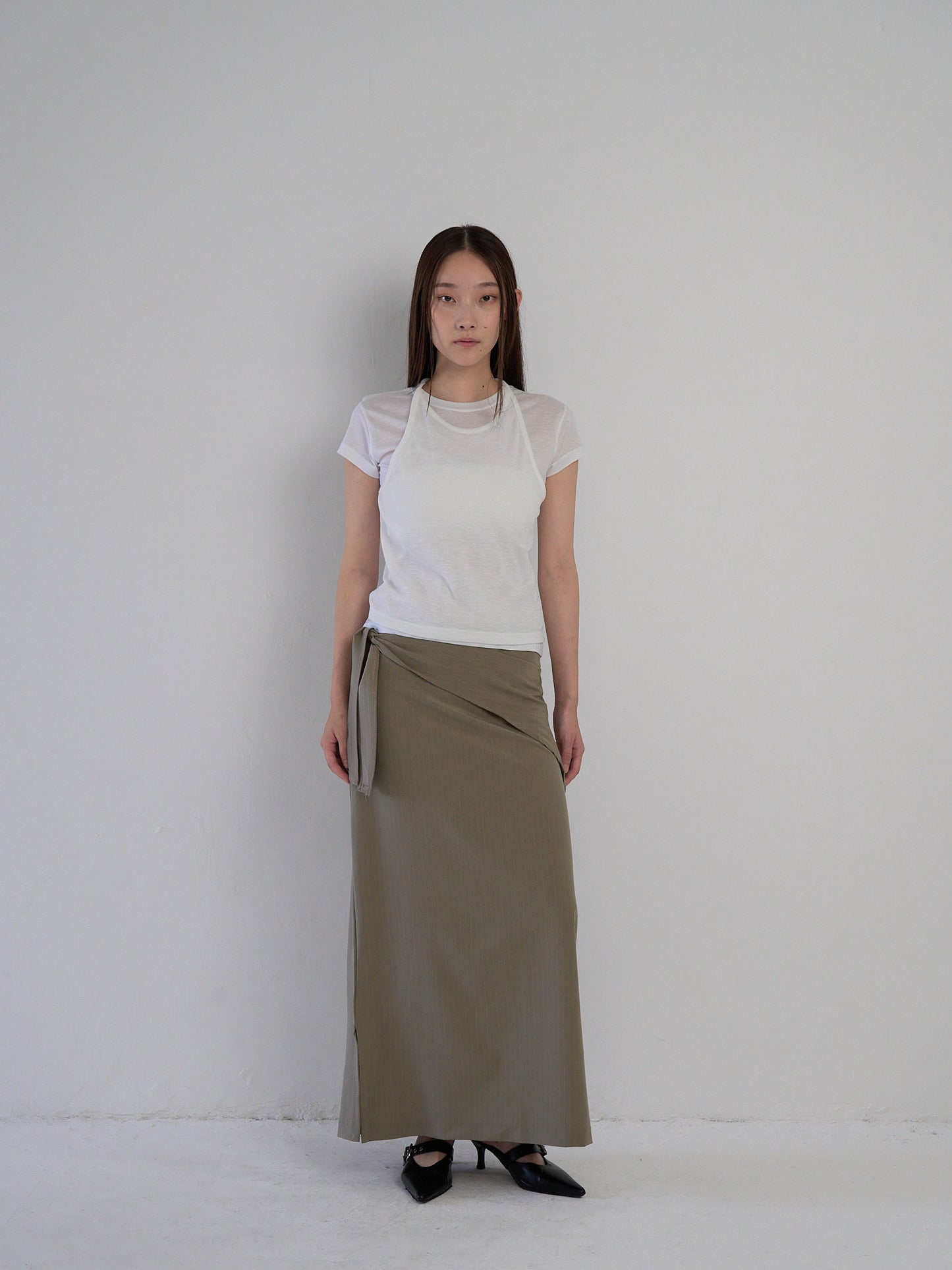 drape wrap skirt