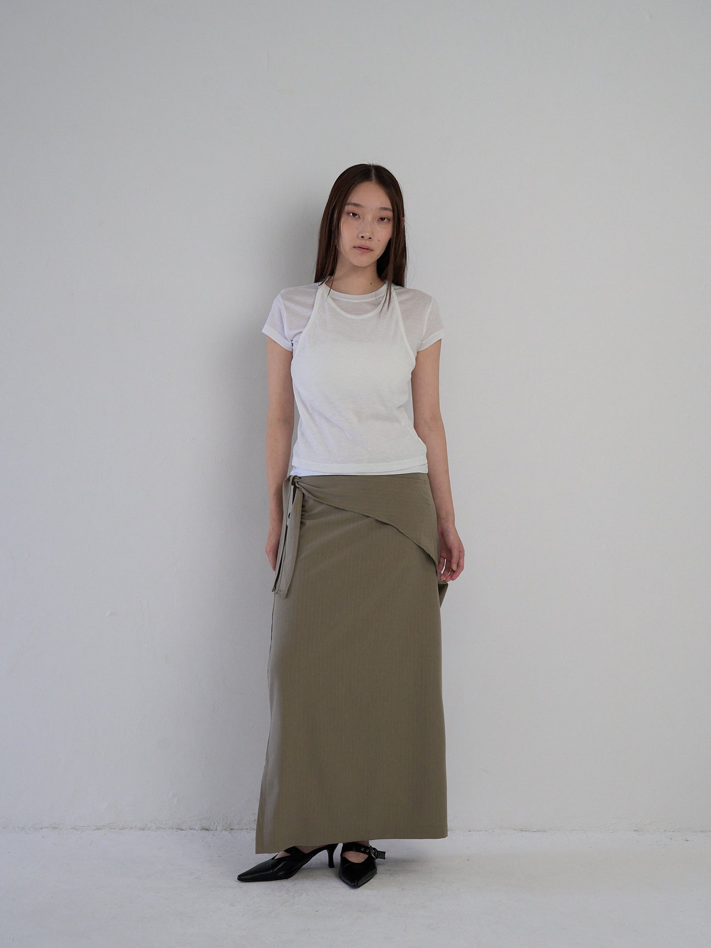 drape wrap skirt