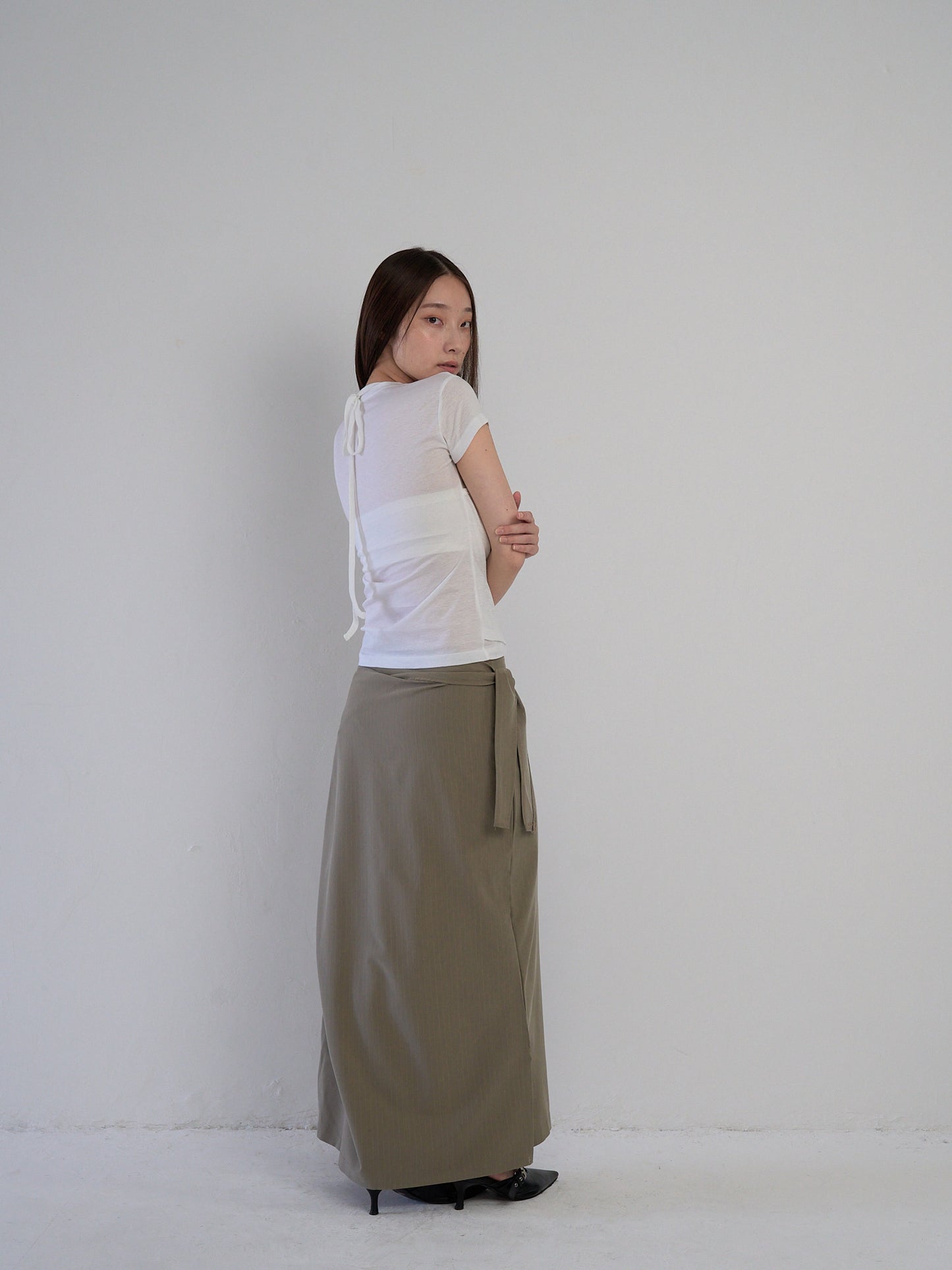 drape wrap skirt