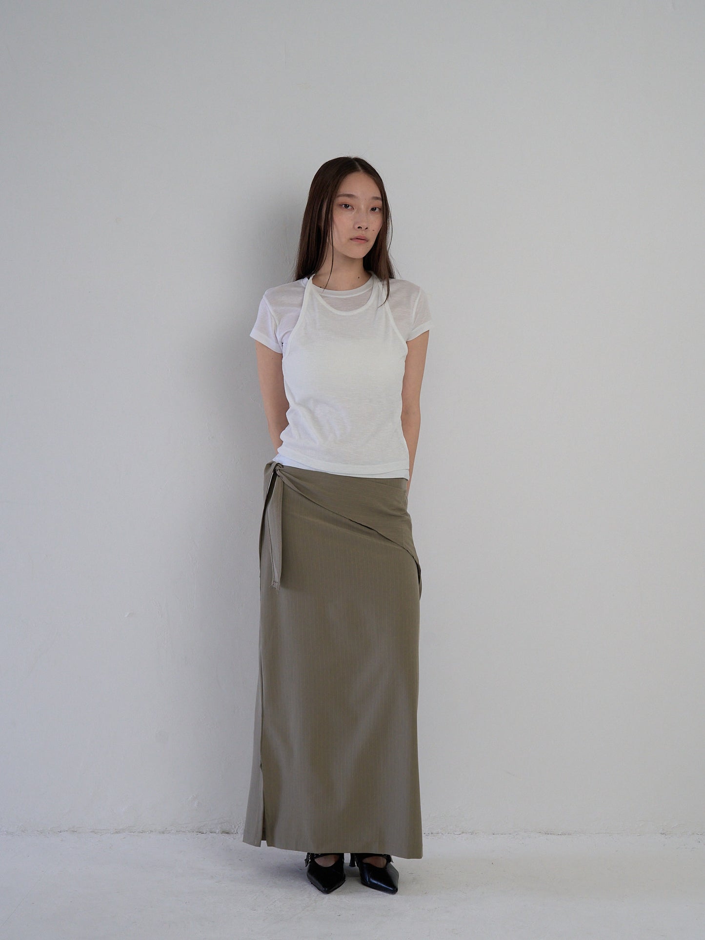 drape wrap skirt