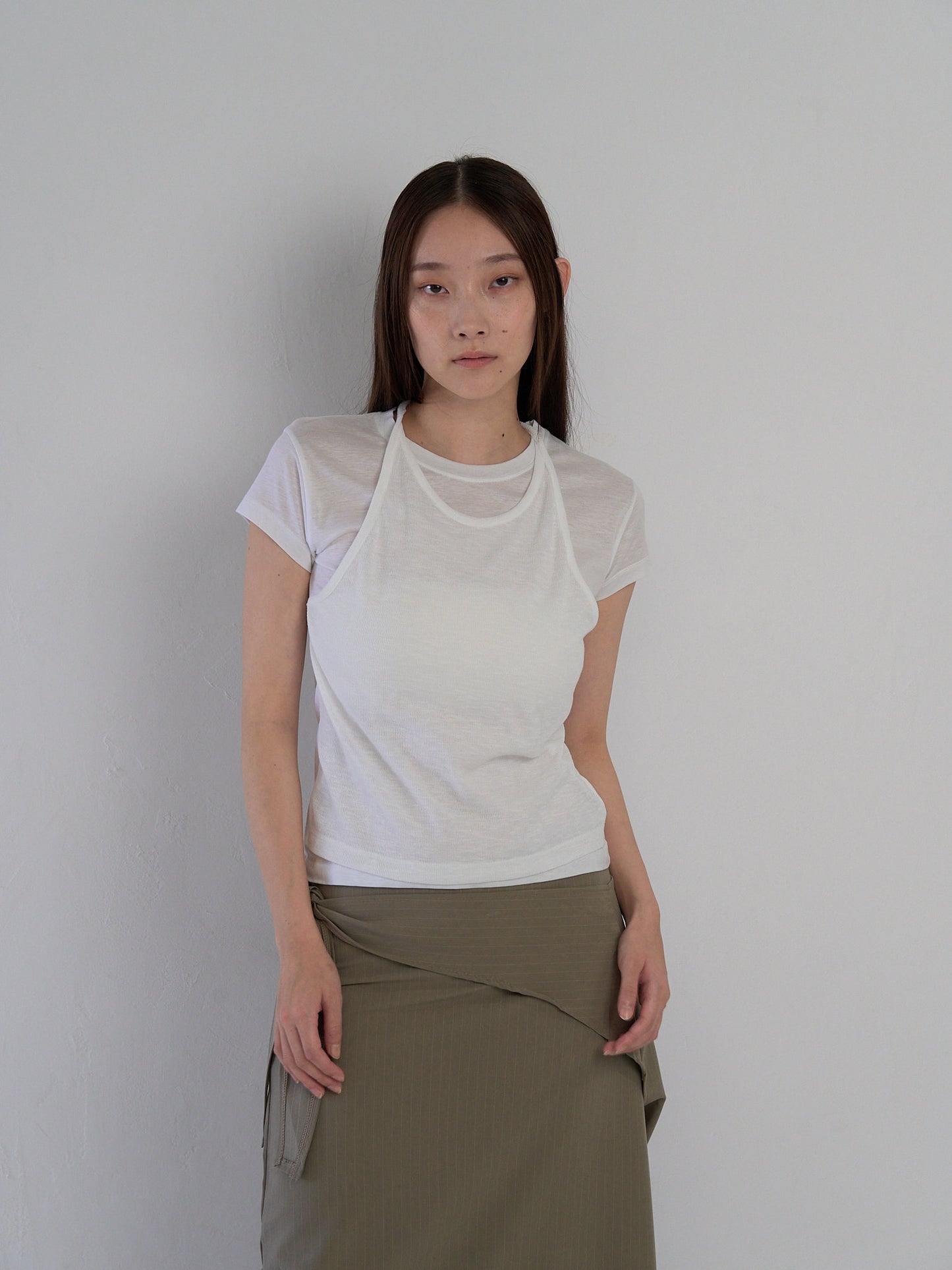 halter layered tops