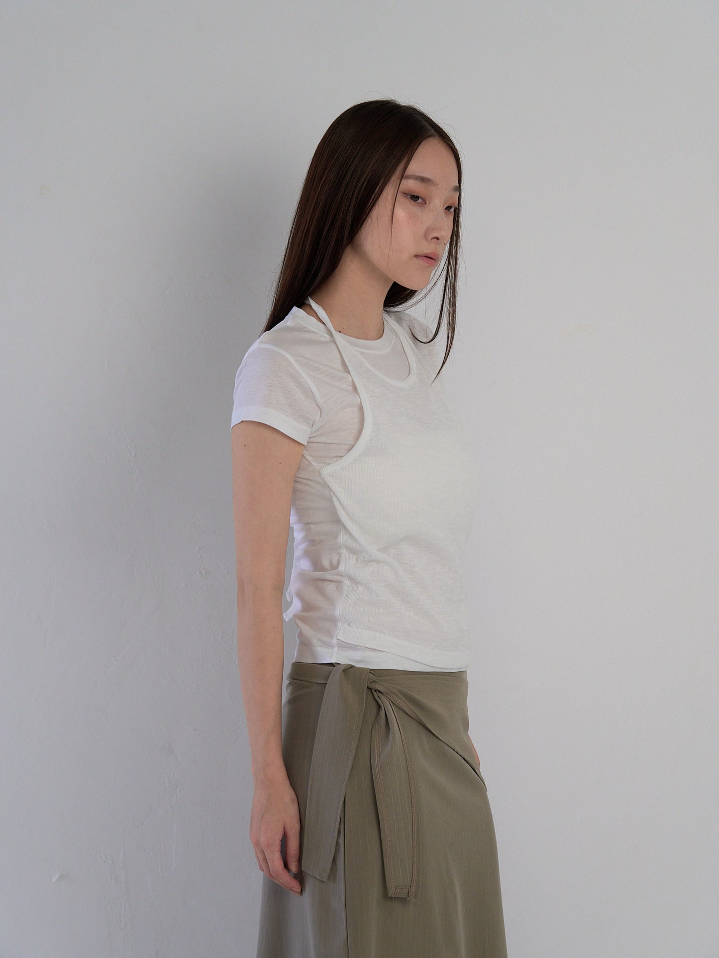 halter layered tops