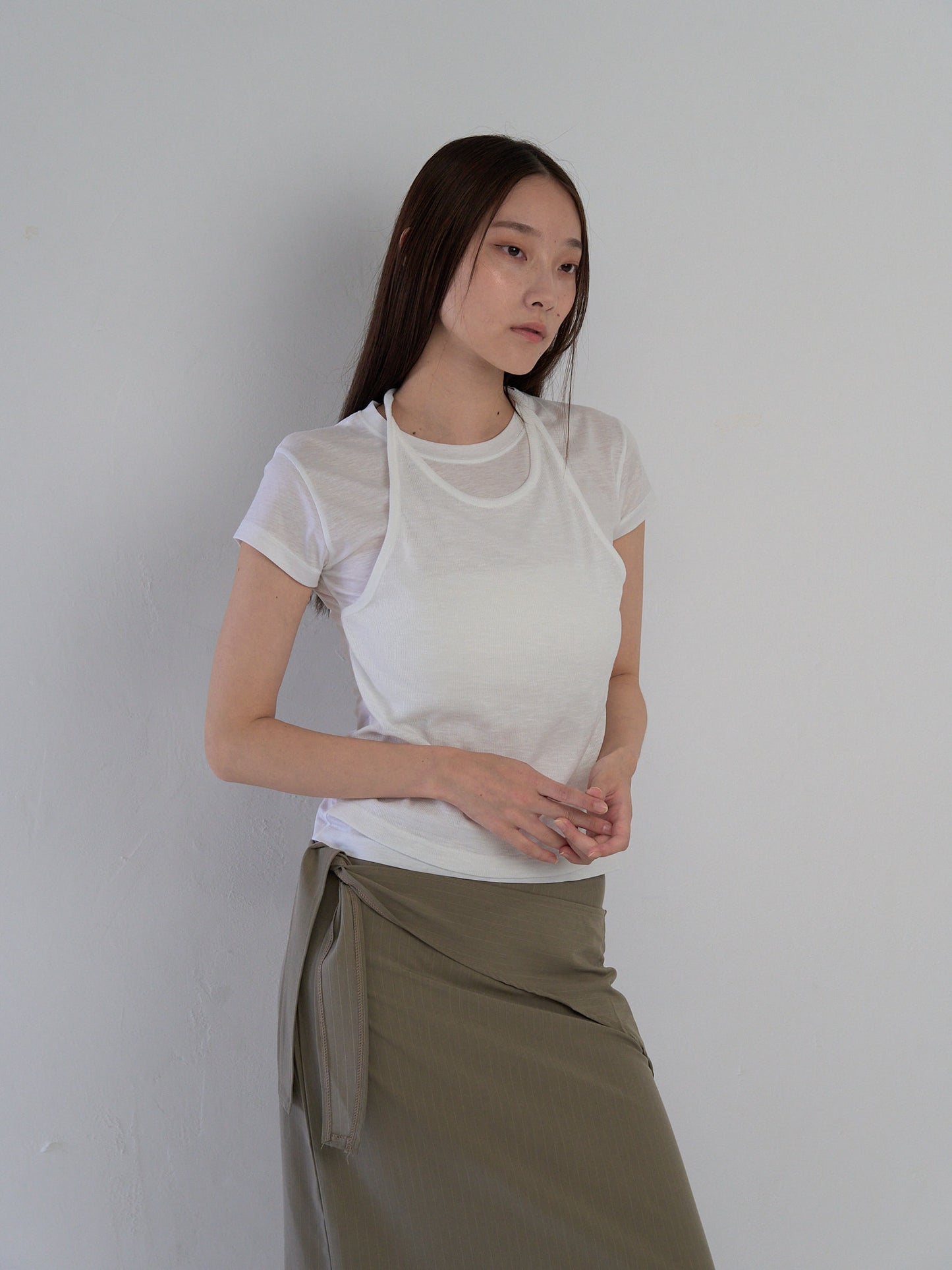 halter layered tops