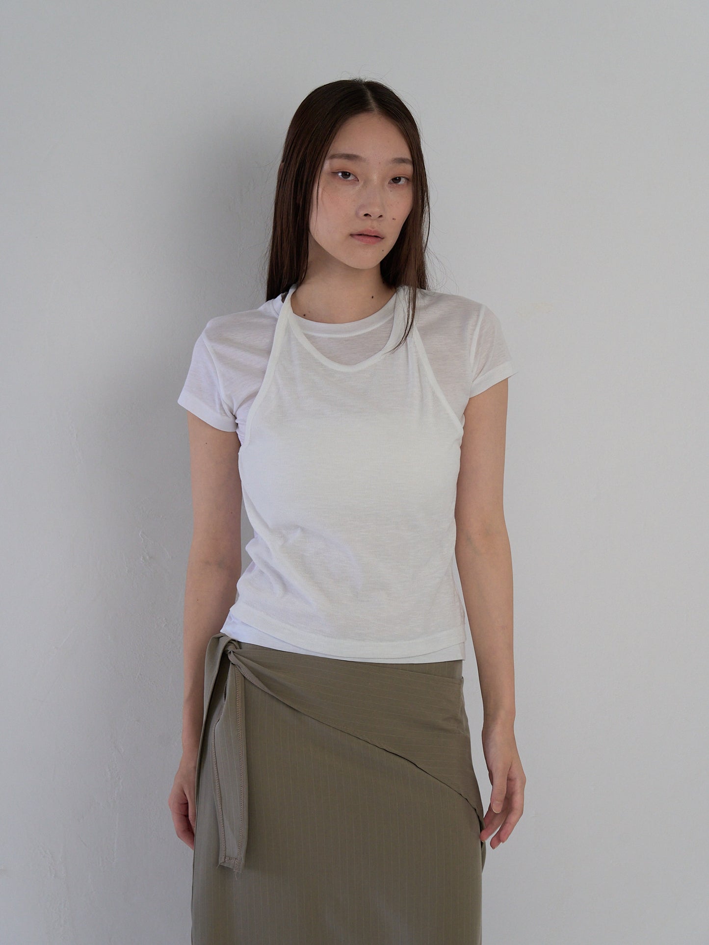 halter layered tops