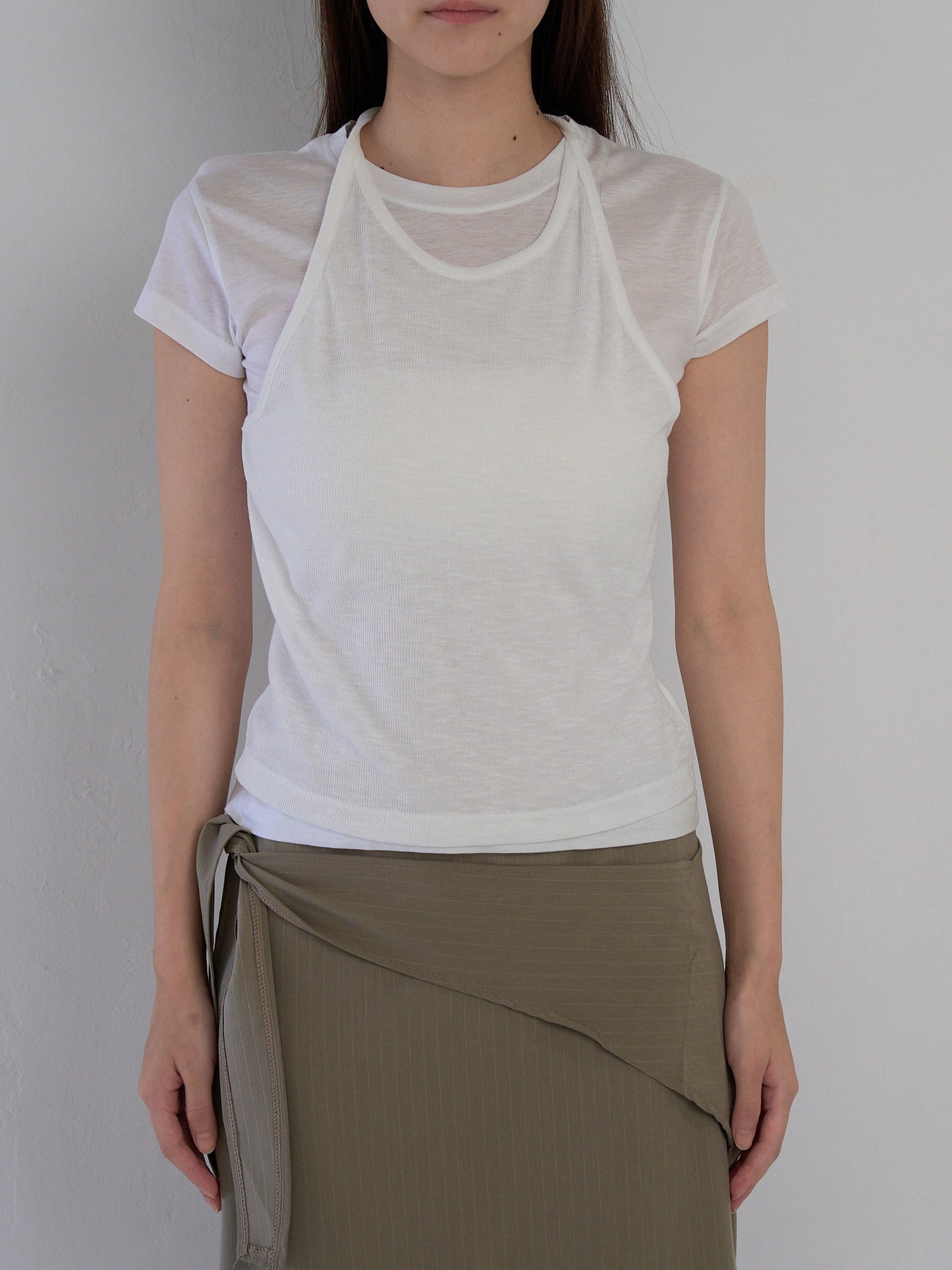 halter layered tops