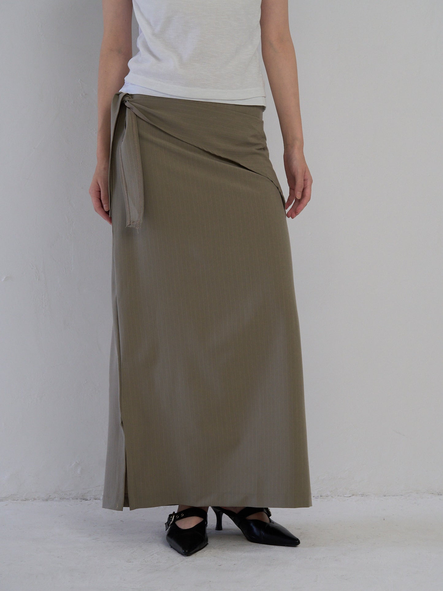 drape wrap skirt