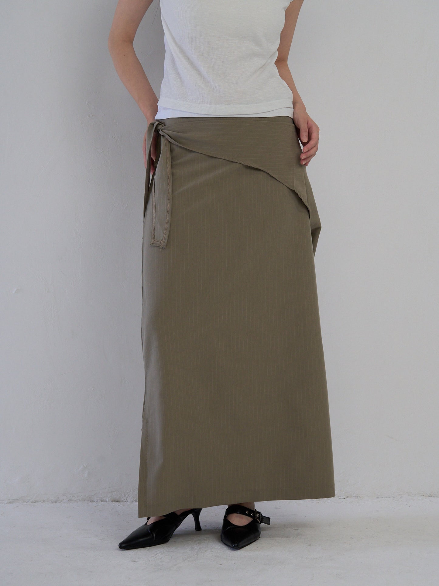 drape wrap skirt