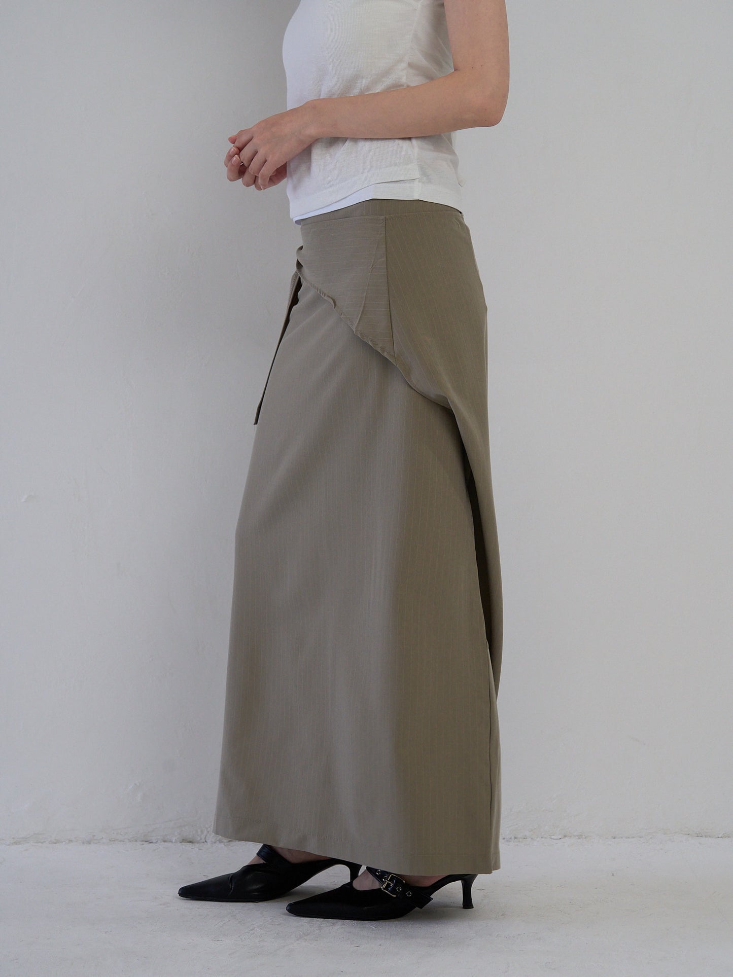 drape wrap skirt