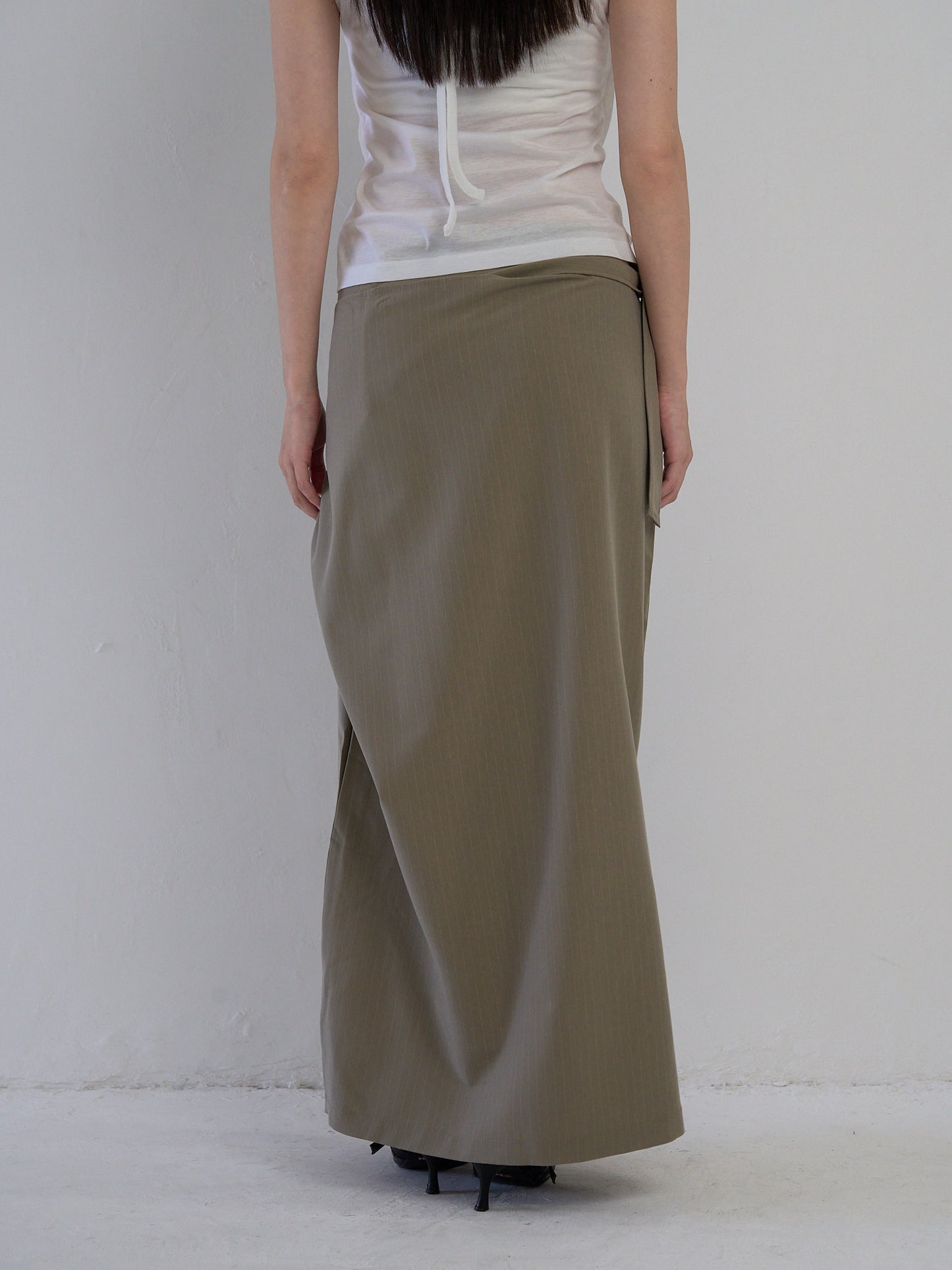 drape wrap skirt