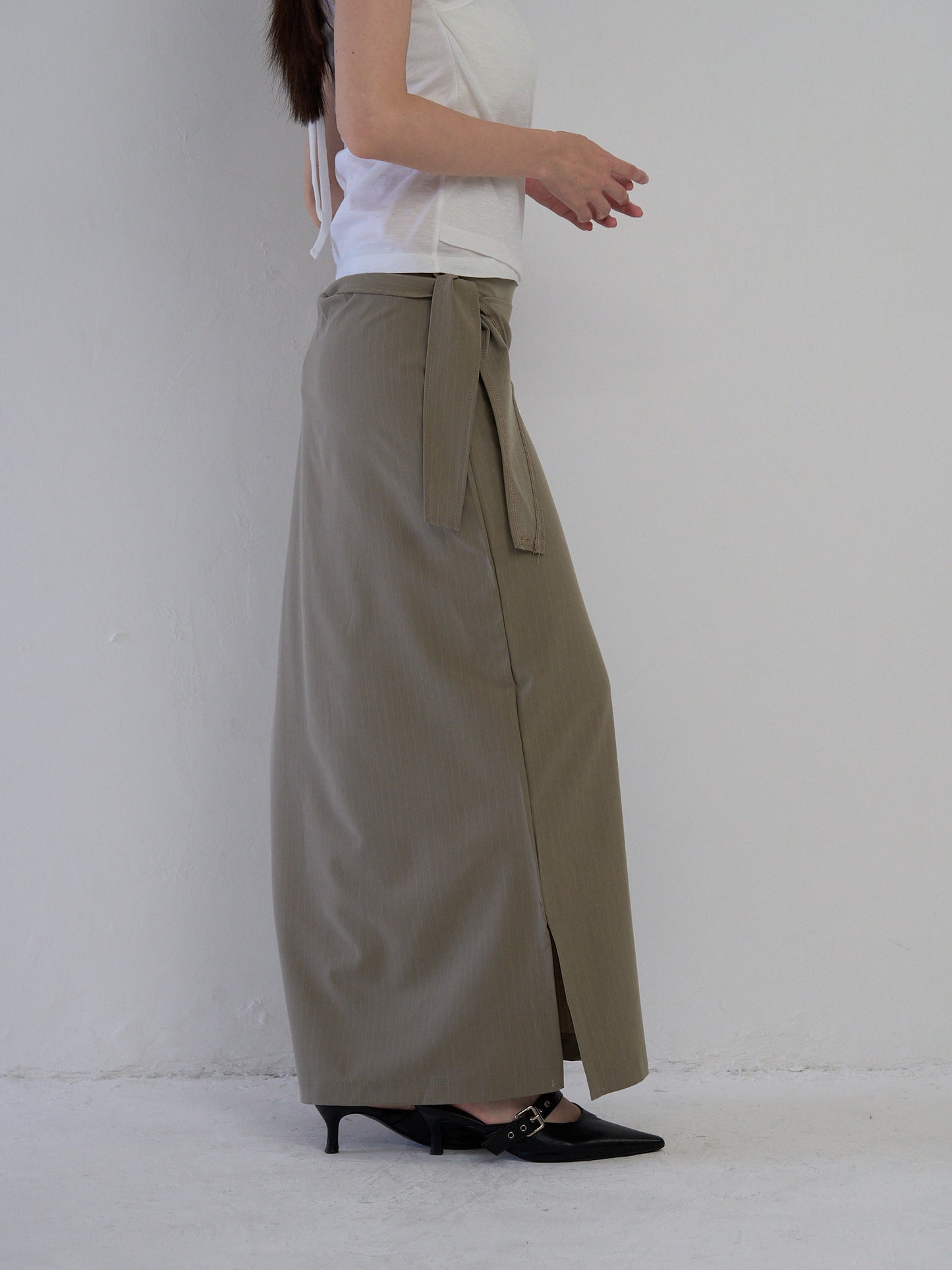 drape wrap skirt