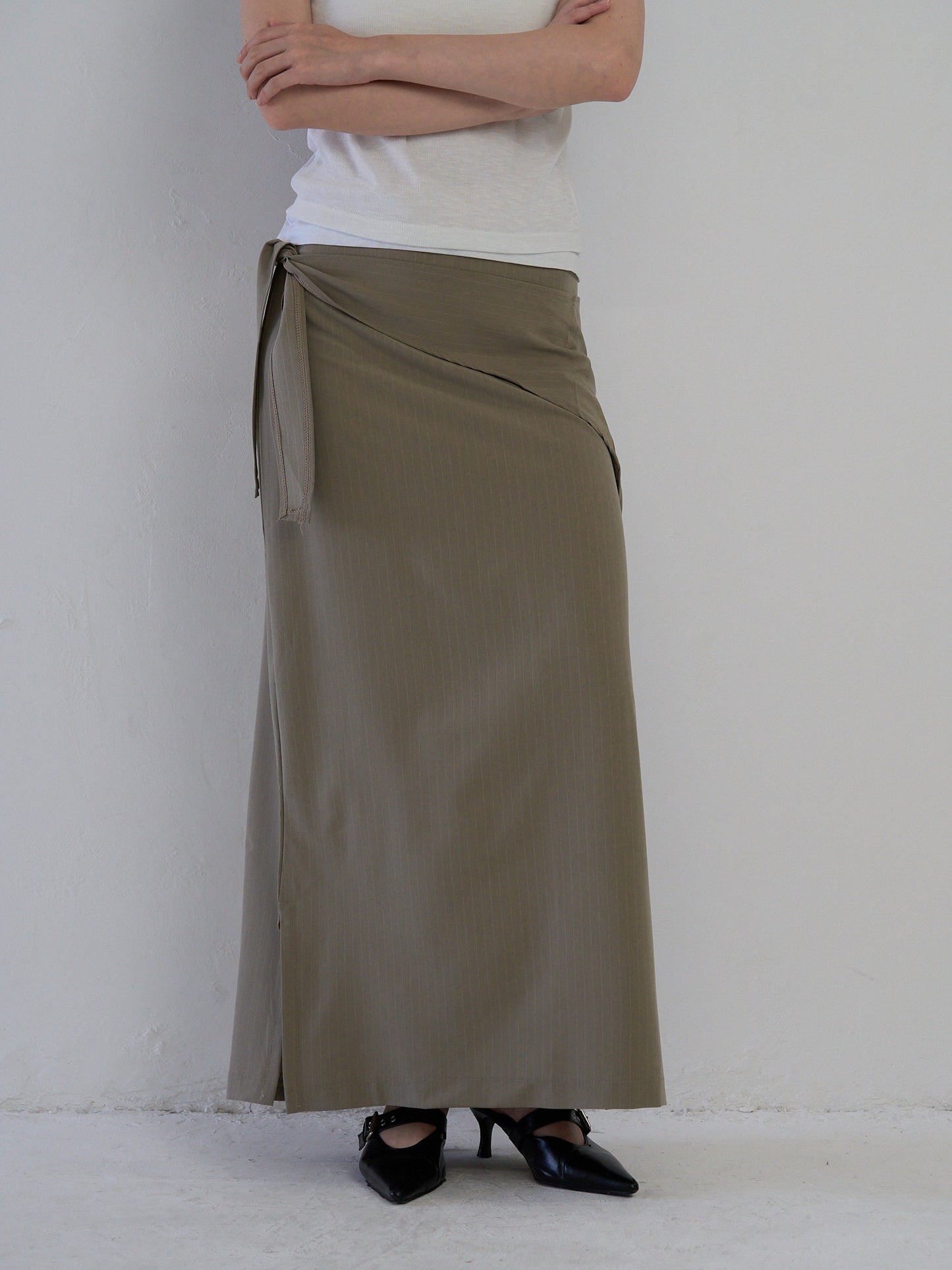 drape wrap skirt