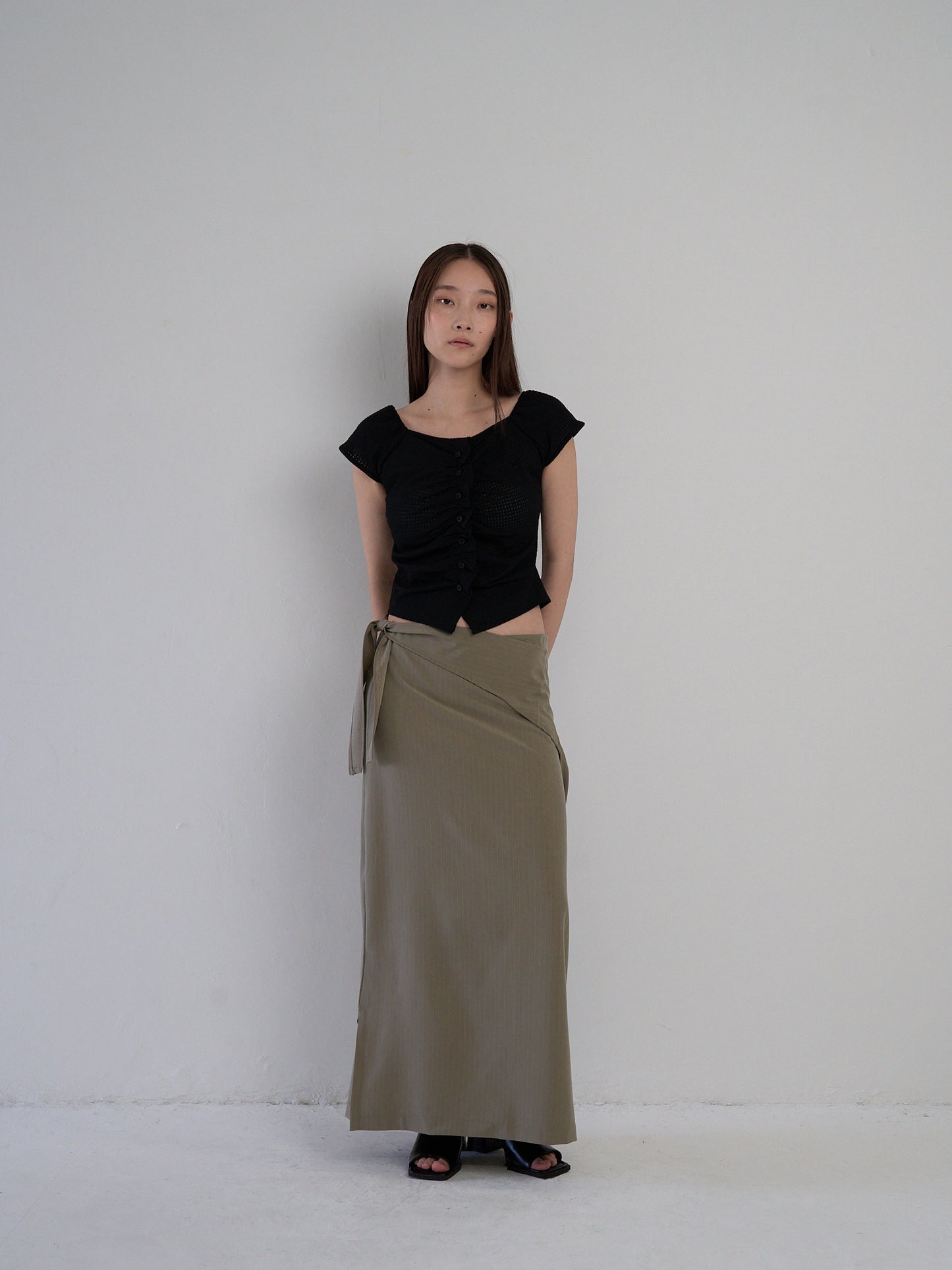 drape wrap skirt