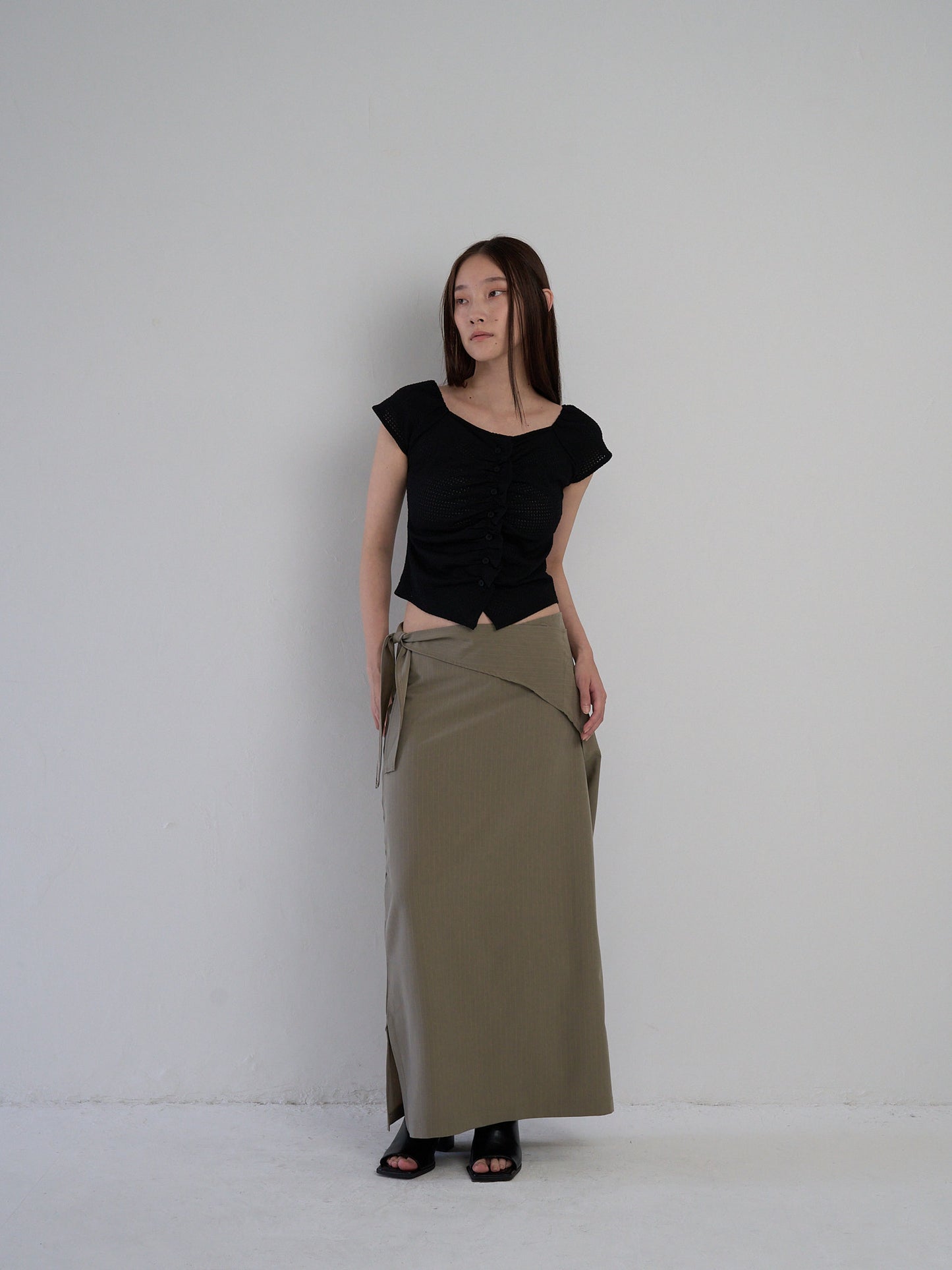 drape wrap skirt