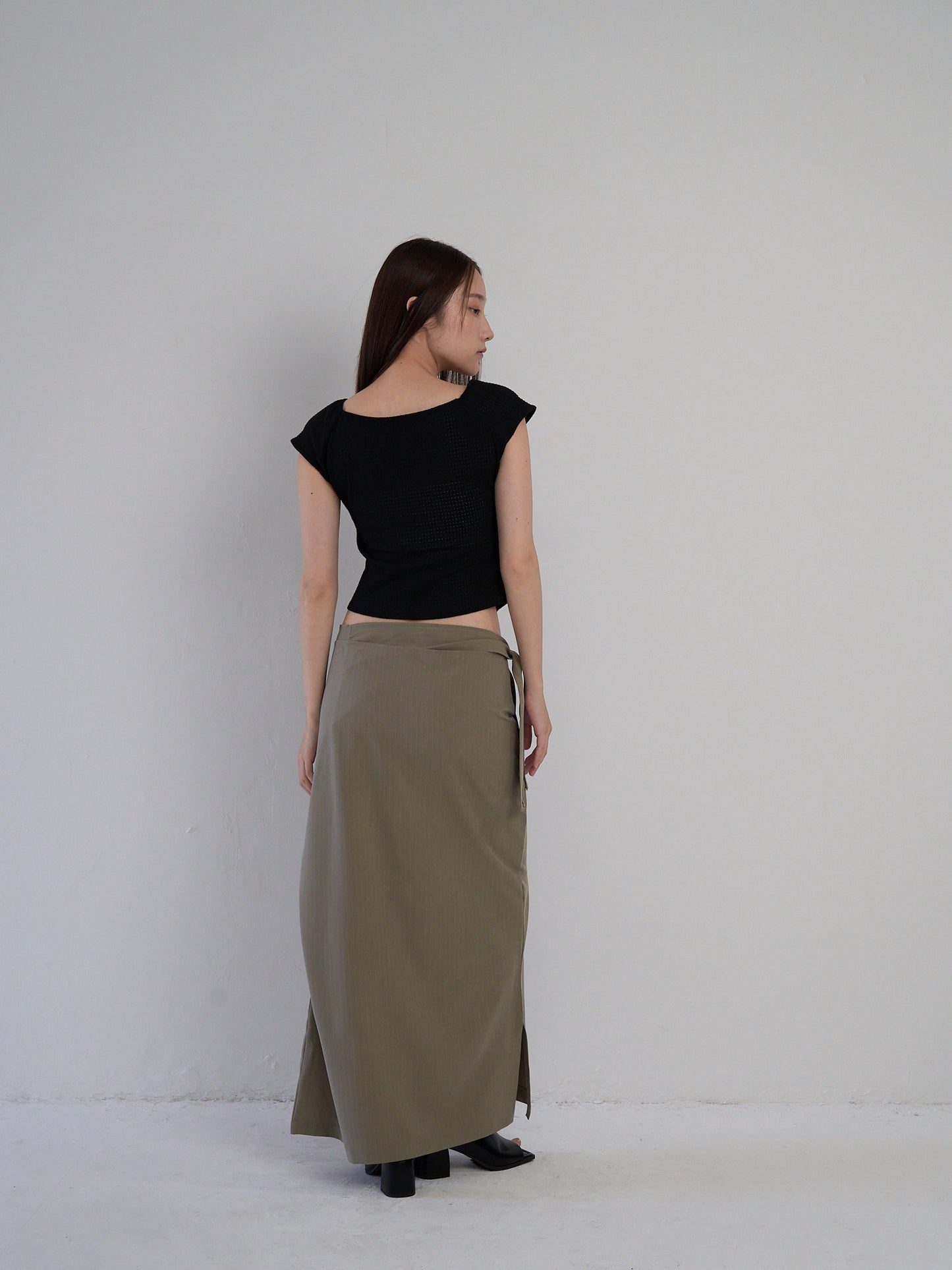 frill waffle knit
