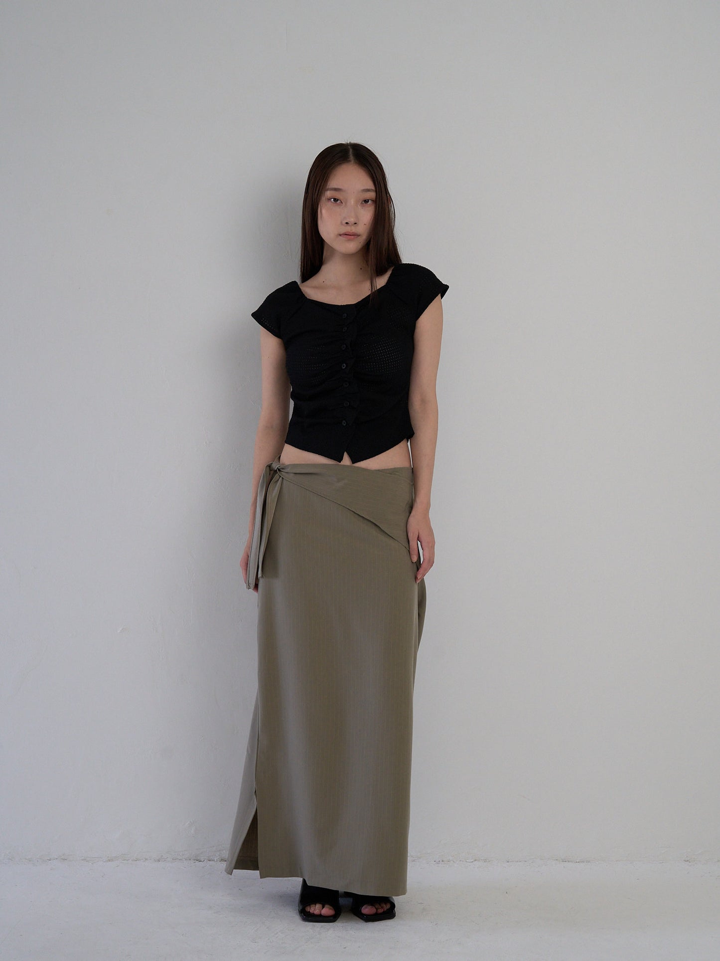 drape wrap skirt