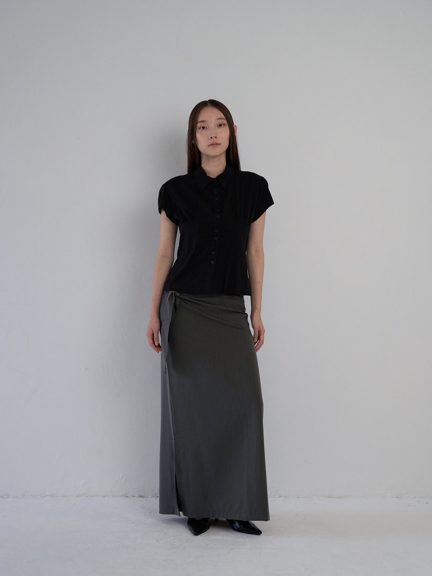drape wrap skirt