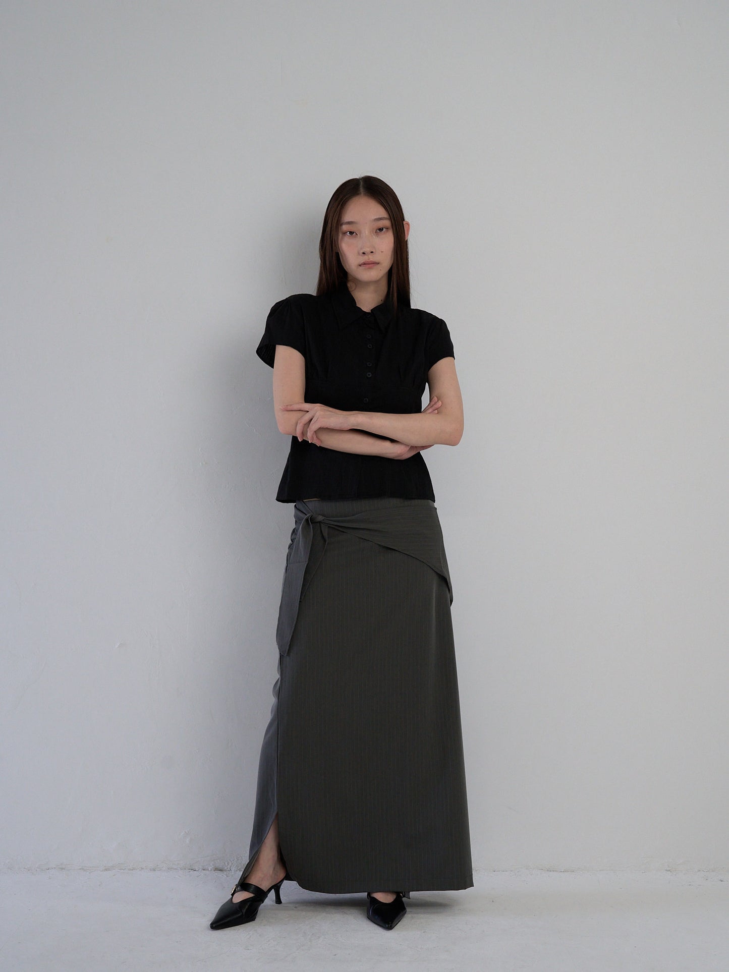 drape wrap skirt