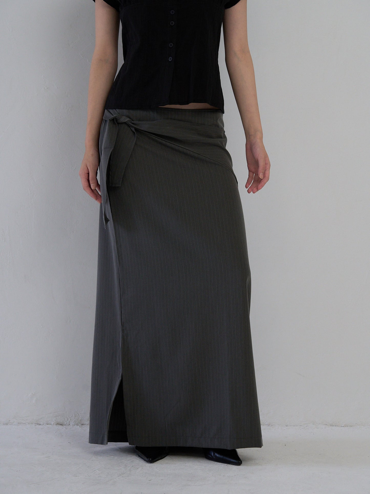 drape wrap skirt