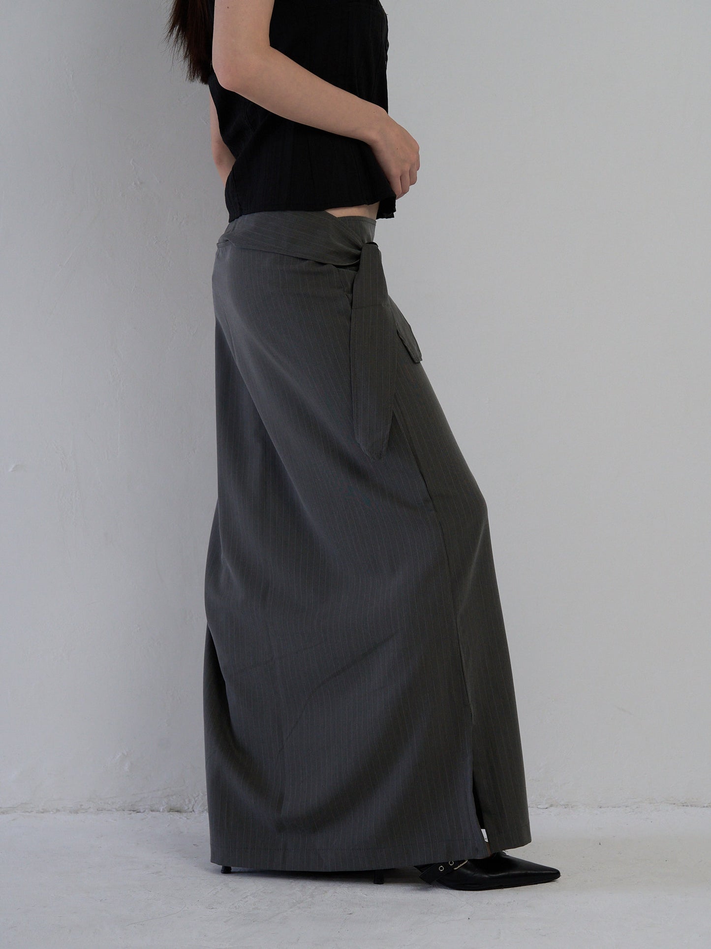 drape wrap skirt