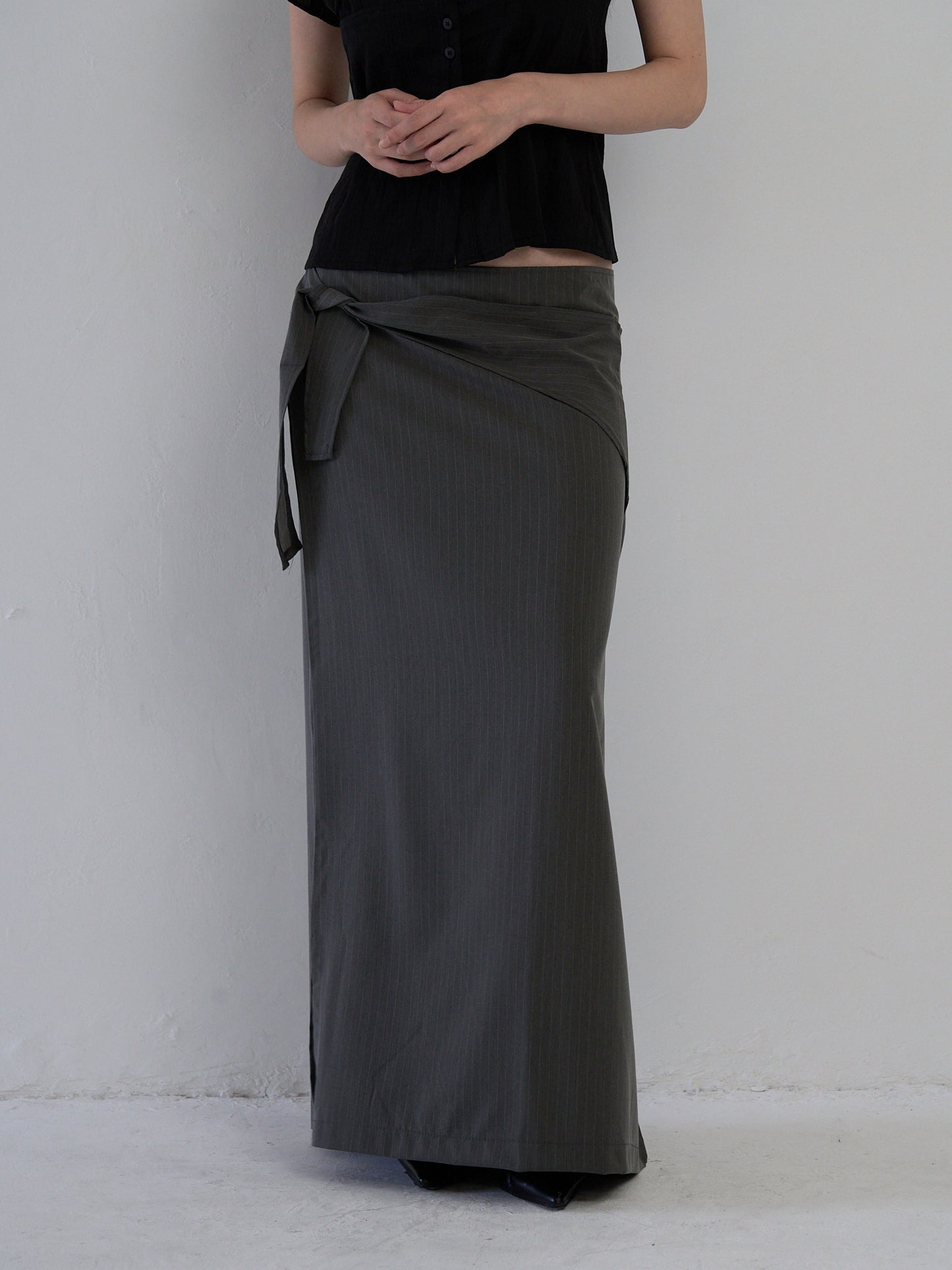 drape wrap skirt