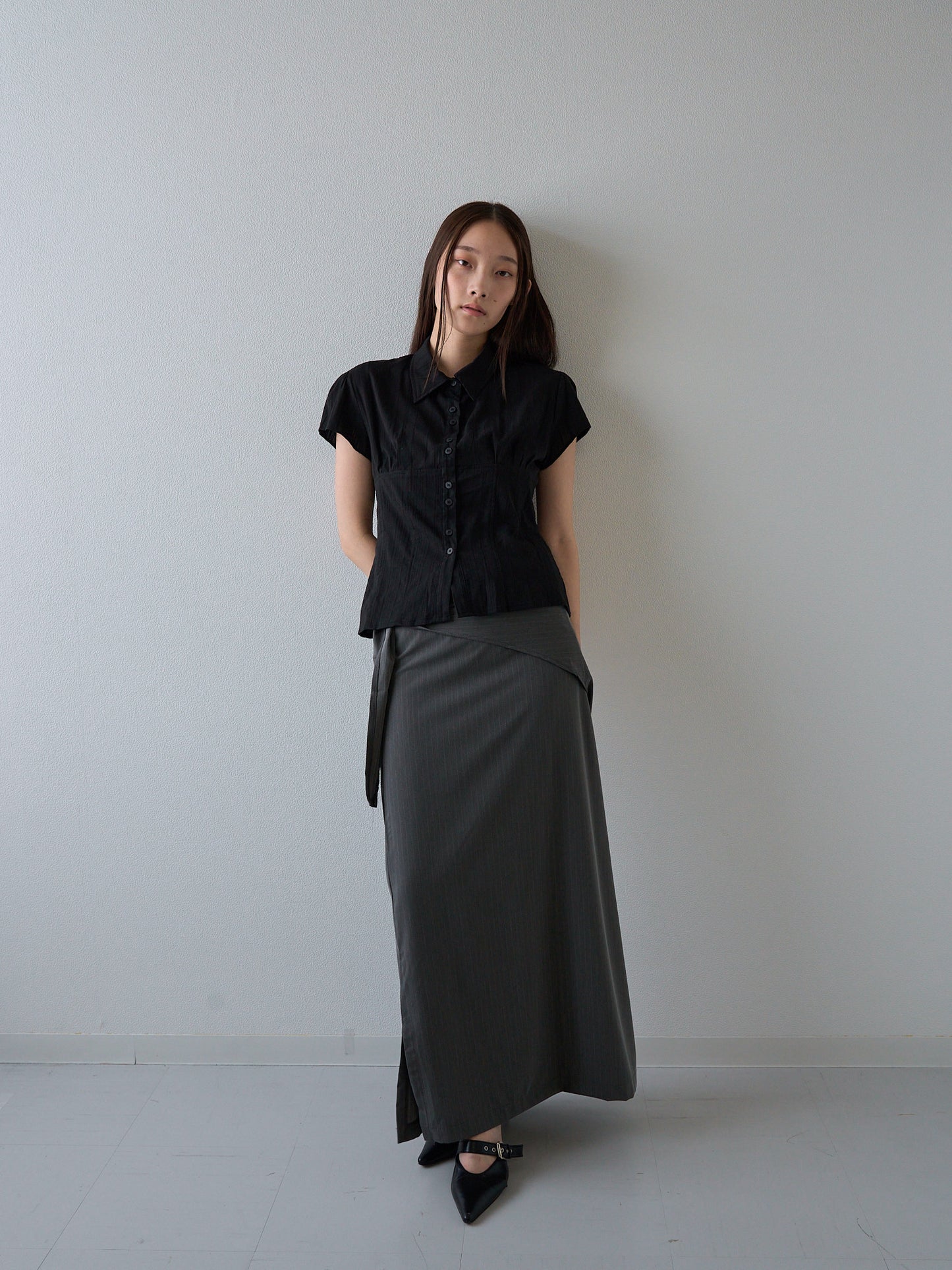 drape wrap skirt