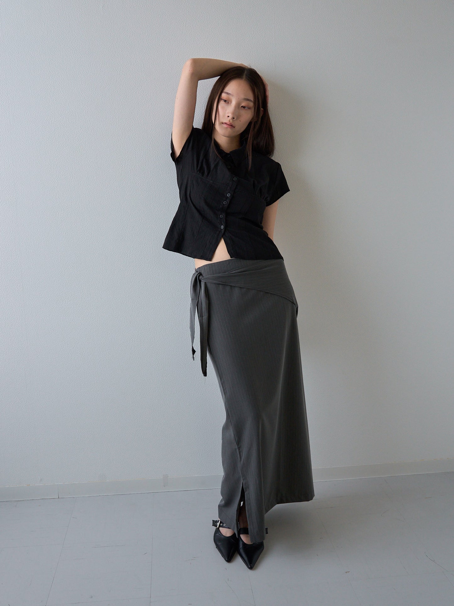 drape wrap skirt